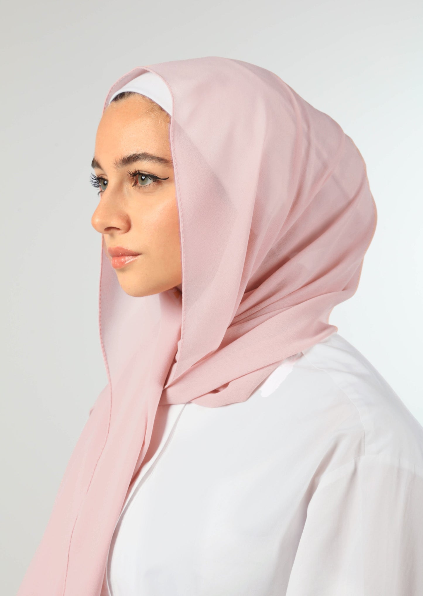 PREMIUM CHIFFON HIJAB - POWDER PINK