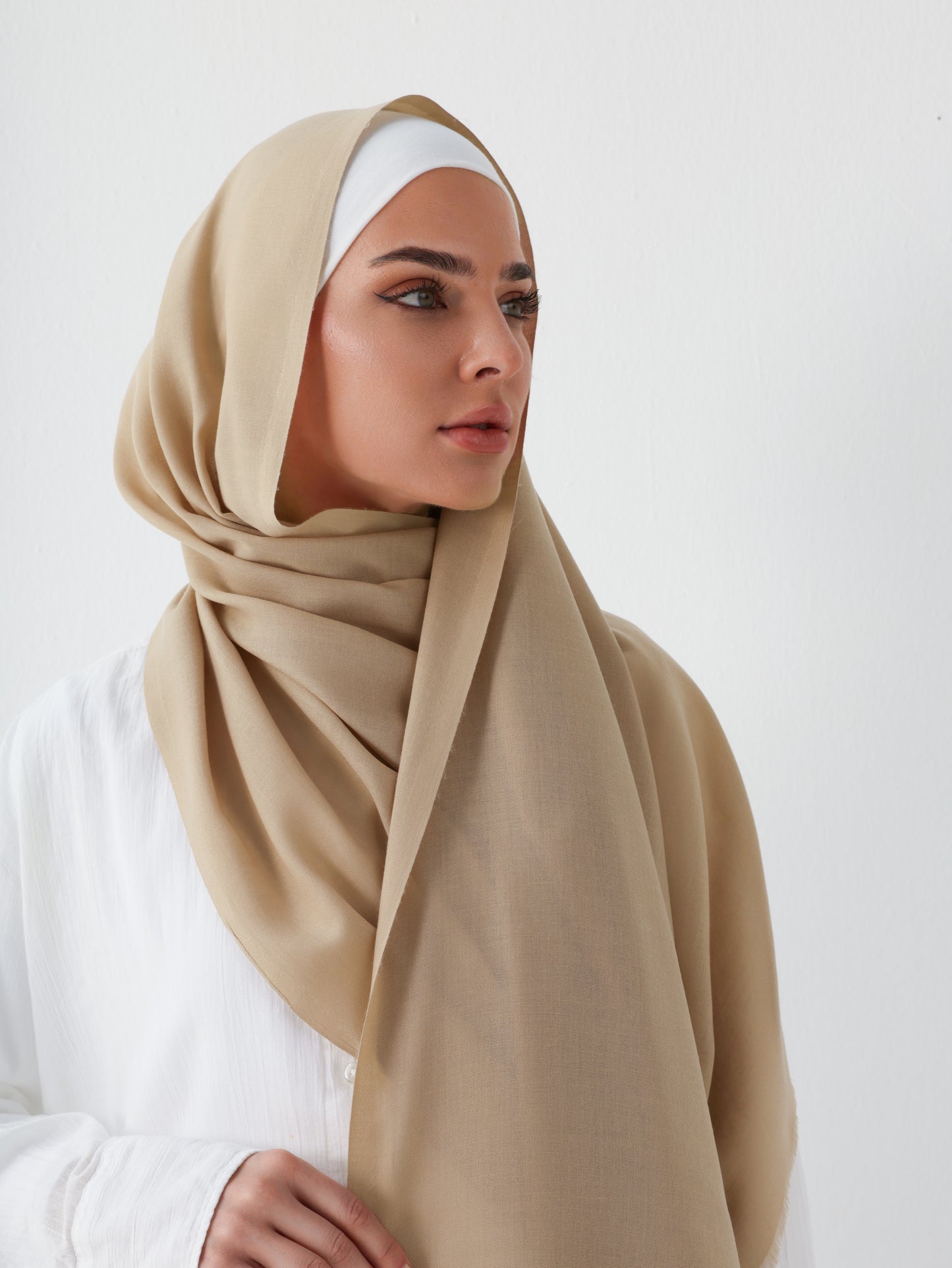 PREMIUM COTTON HIJAB - LATTE