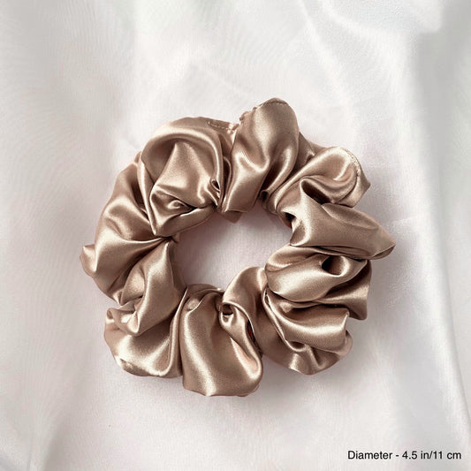 SILK SCRUNCHIE - NUDE