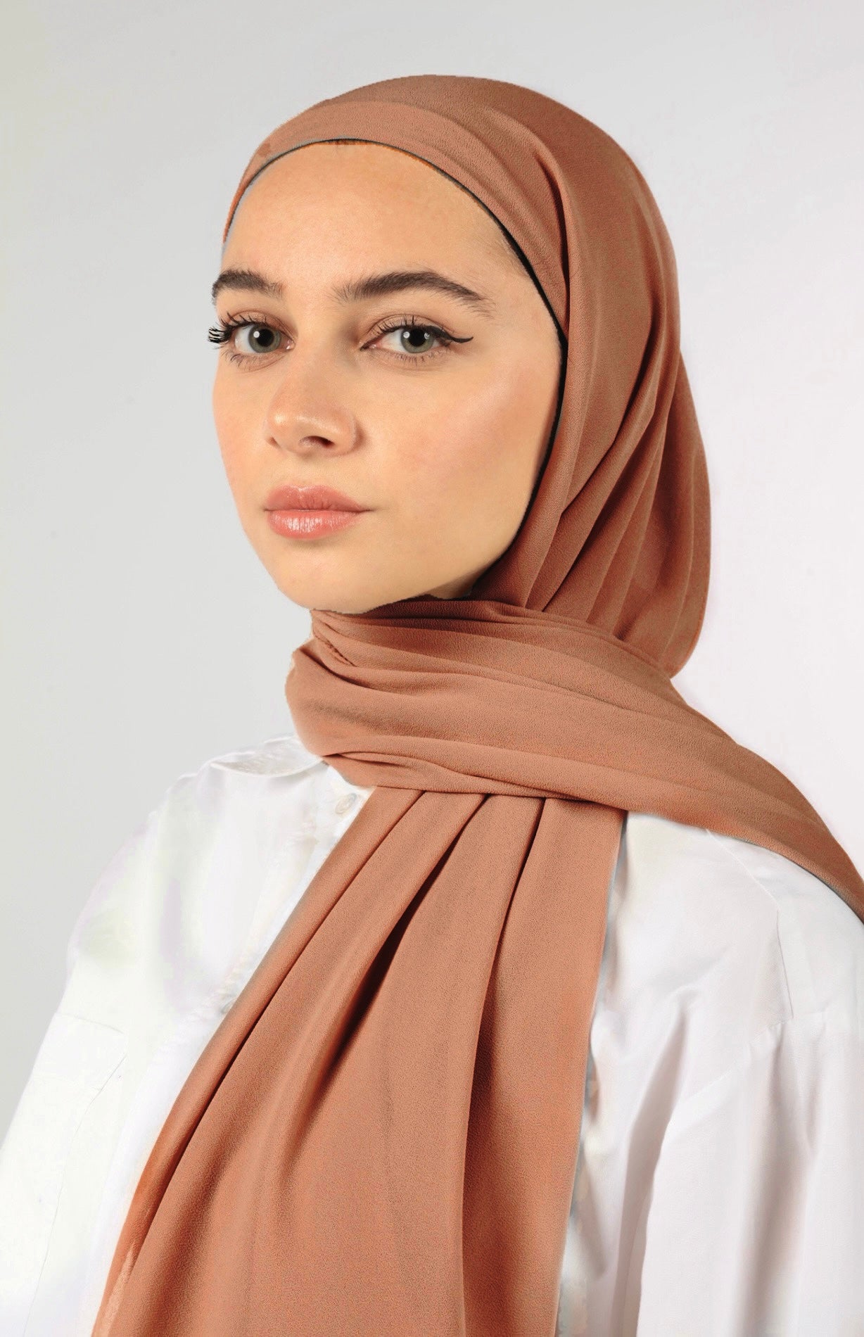 INSTANT CHIFFON HIJAB - TERACOTTA
