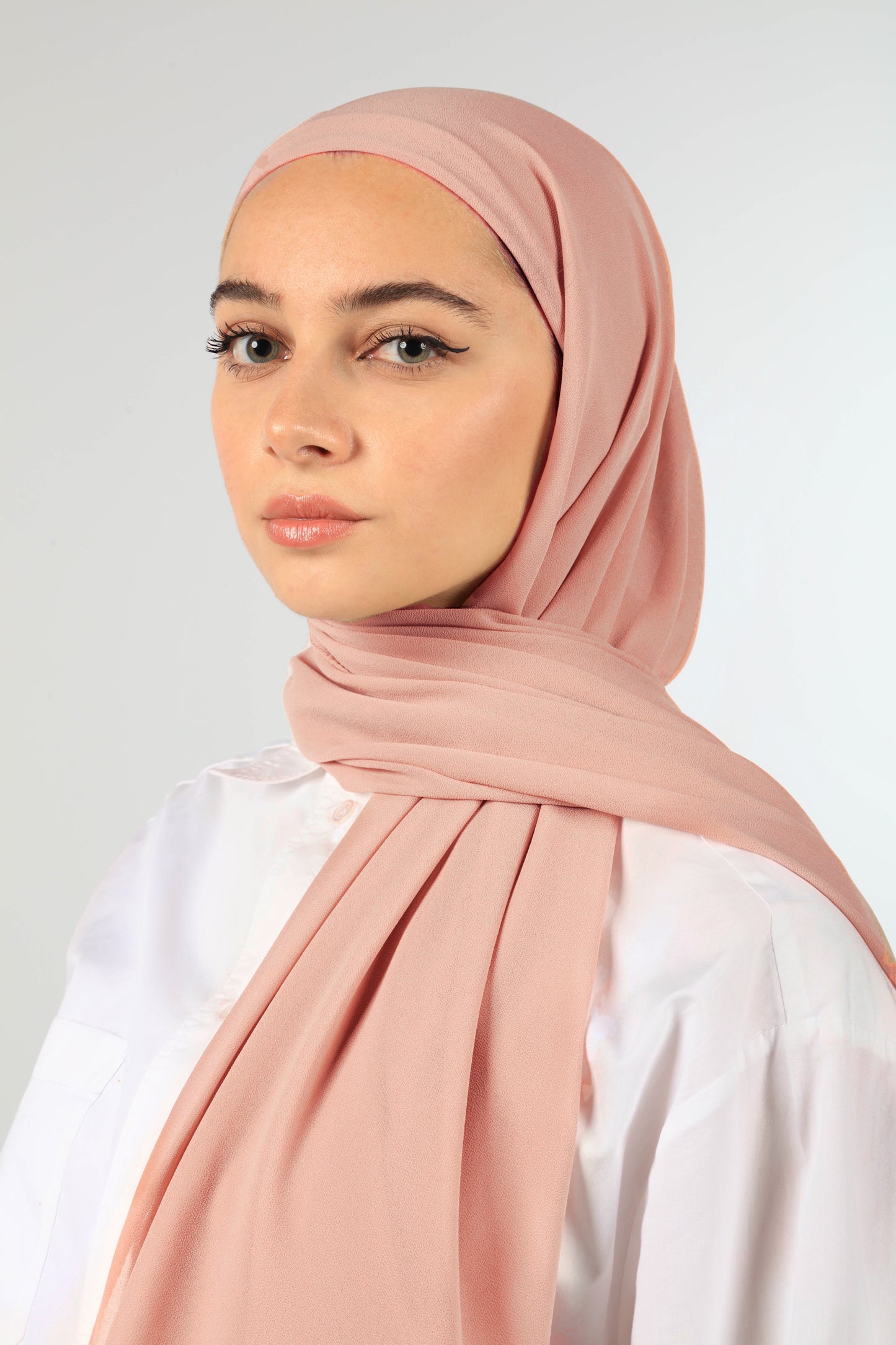 INSTANT CHIFFON HIJAB - SAND