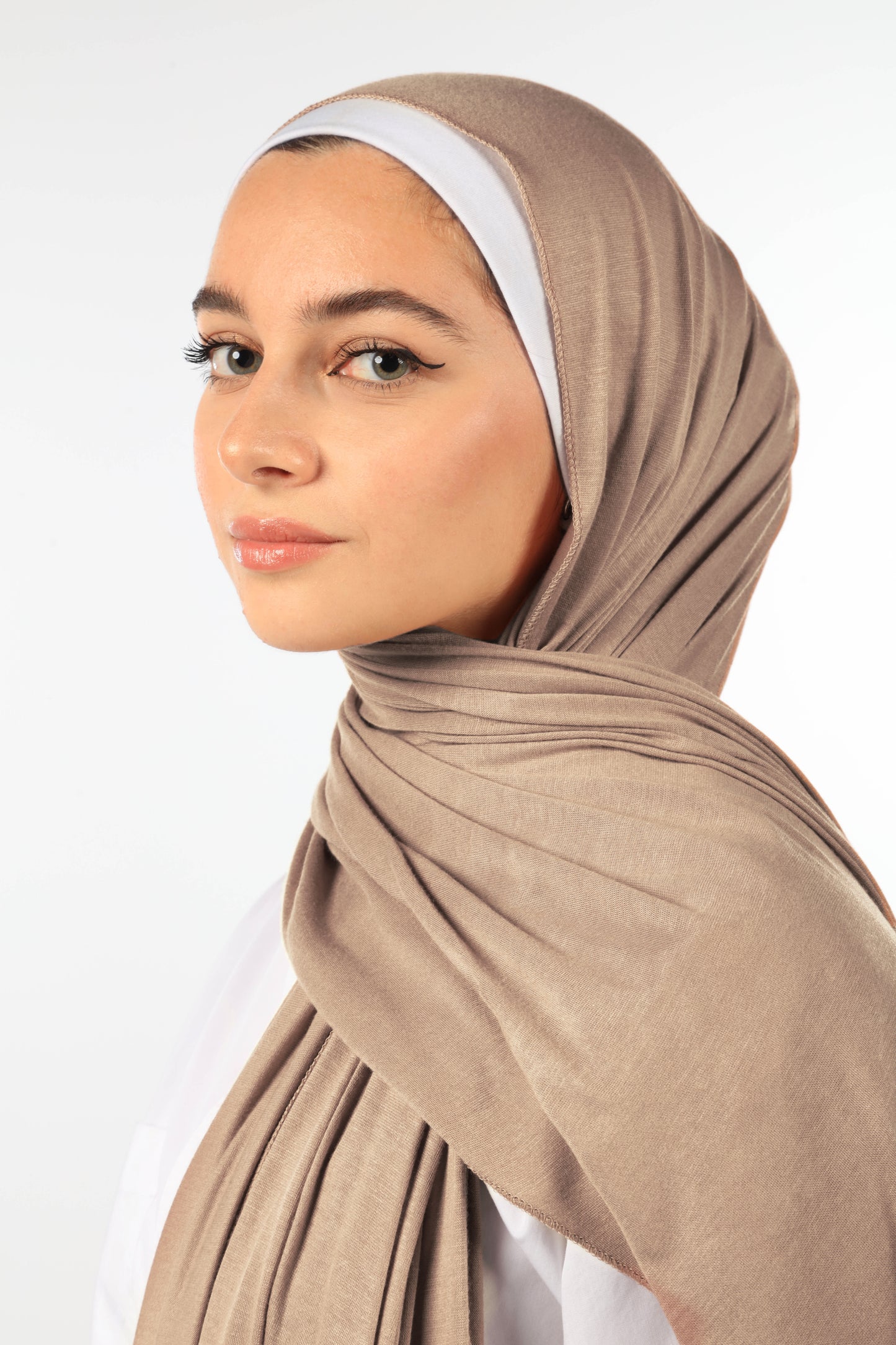PREMIUM JERSEY HIJAB - NUDE SAND