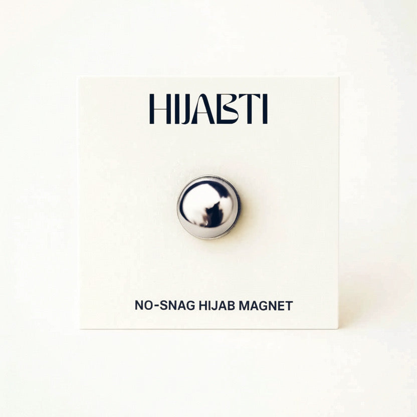 SNAG-FREE HIJAB MAGNETS - SILVER METAL