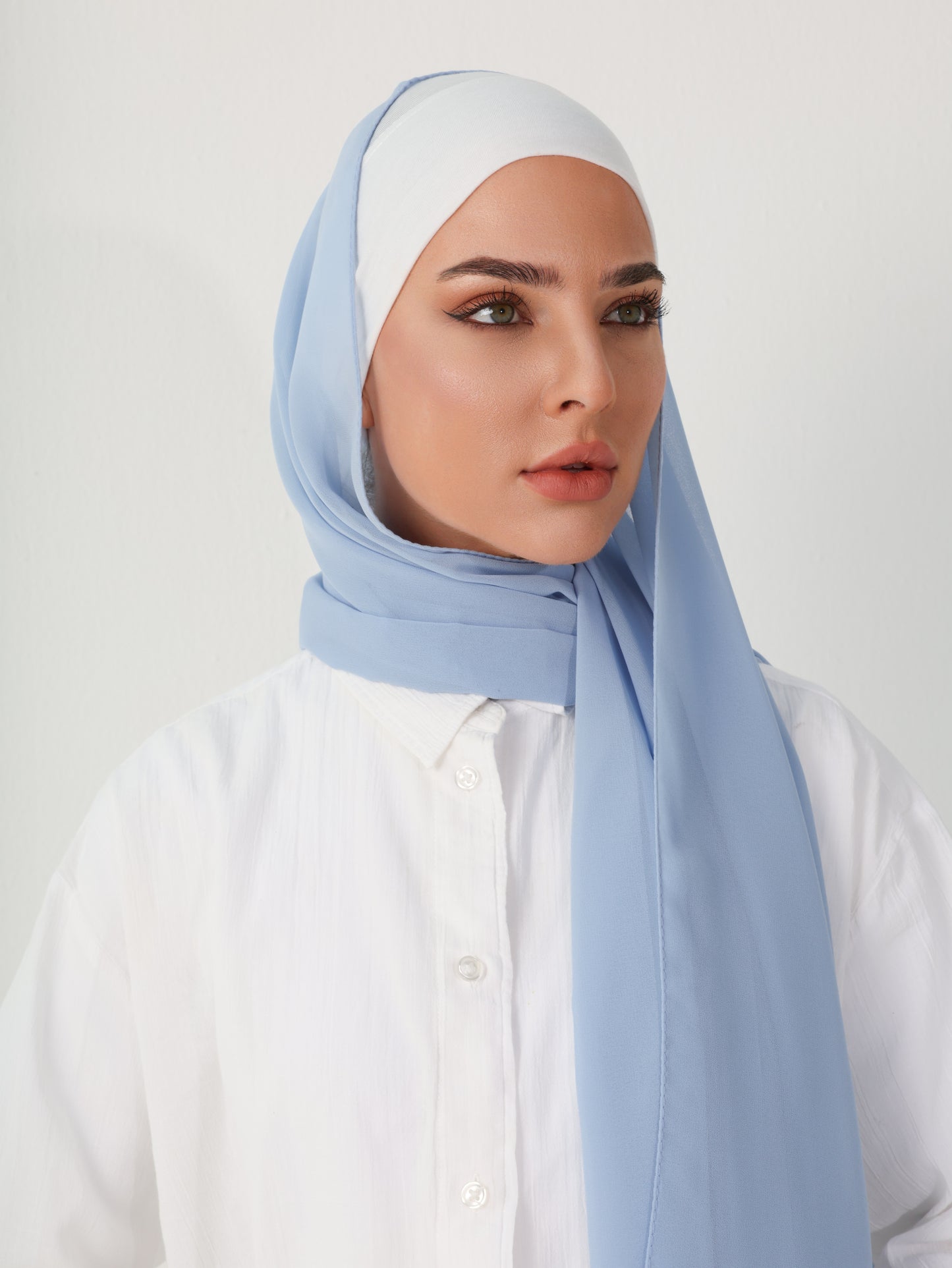 PREMIUM CHIFFON HIJAB - BABY BLUE