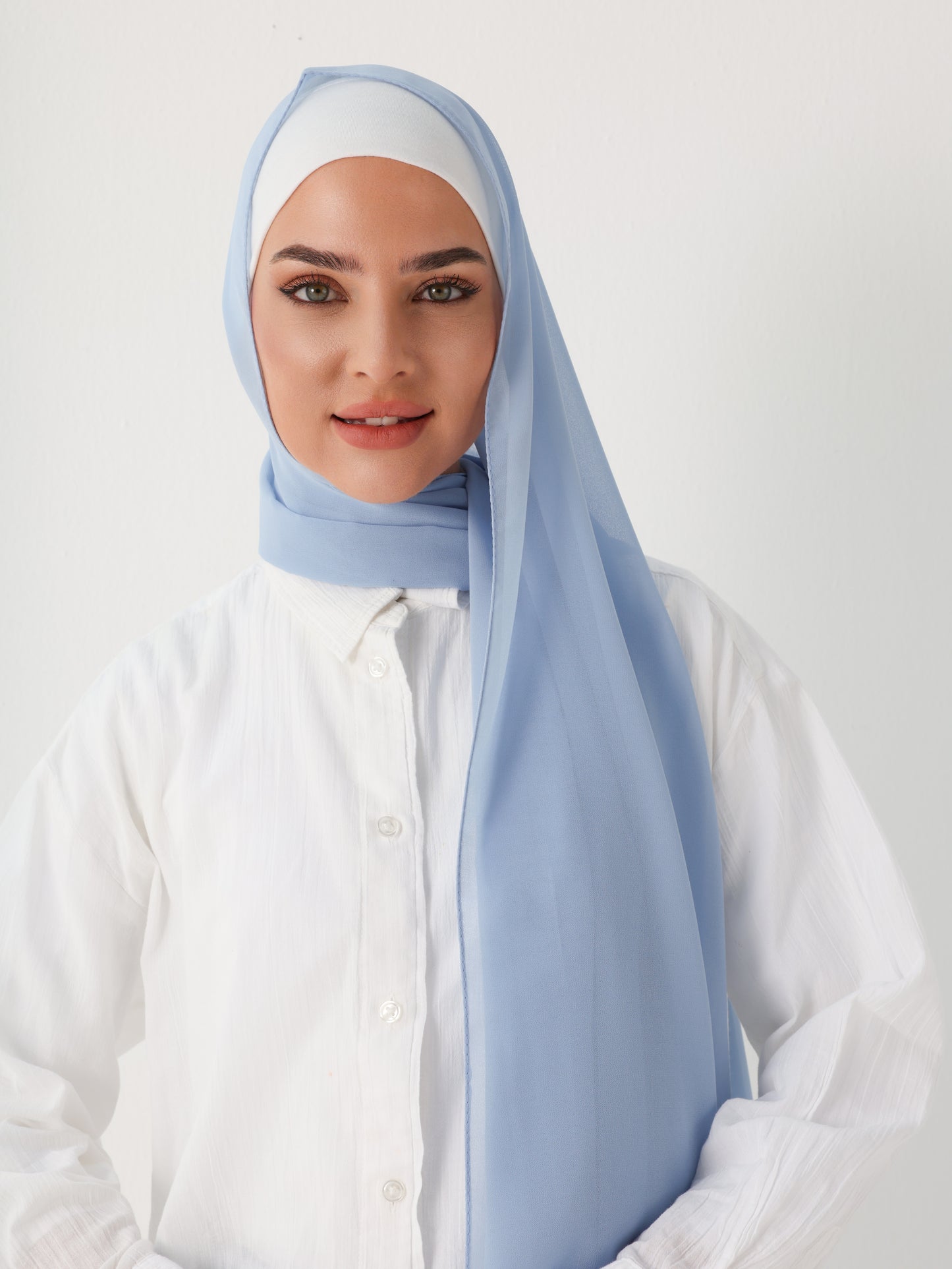PREMIUM CHIFFON HIJAB - BABY BLUE