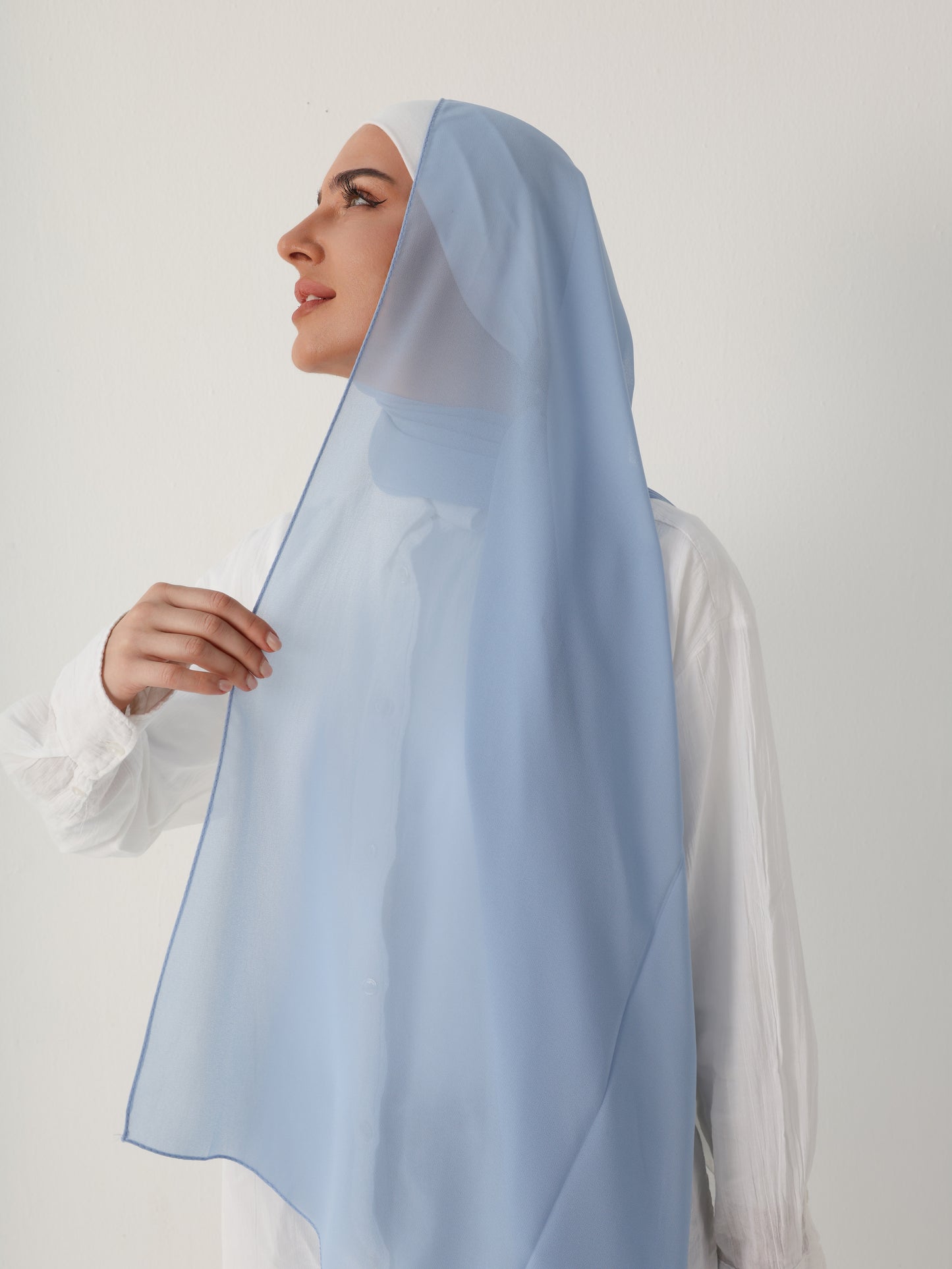 PREMIUM CHIFFON HIJAB - BABY BLUE