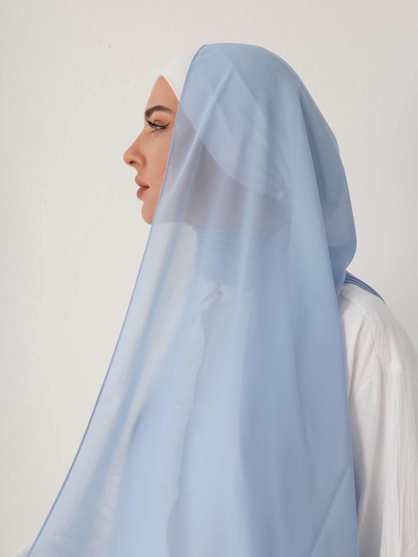 PREMIUM CHIFFON HIJAB - BABY BLUE