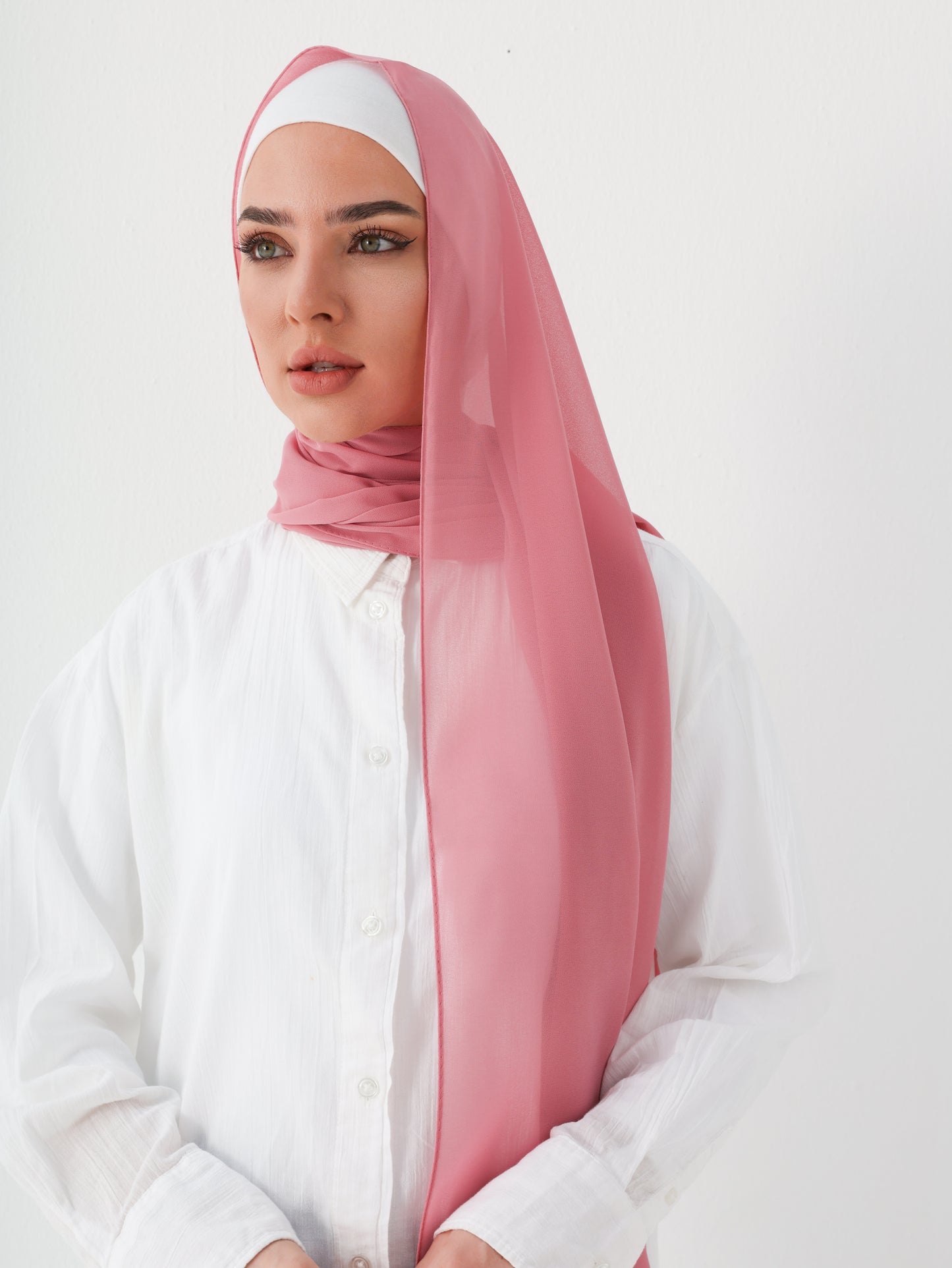 PREMIUM CHIFFON HIJAB - TAFFY PINK