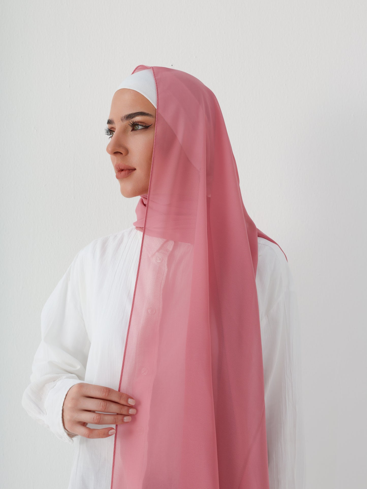 PREMIUM CHIFFON HIJAB - TAFFY PINK