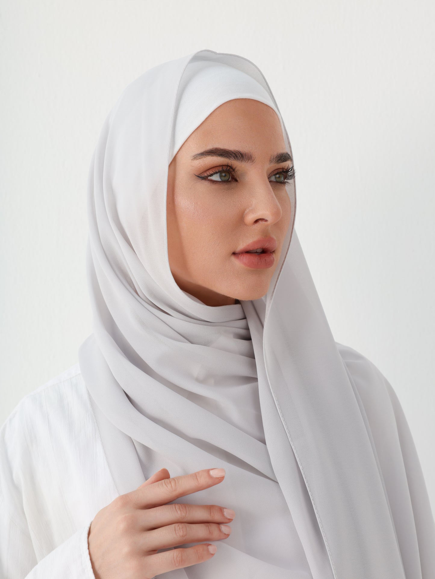 PREMIUM CHIFFON HIJAB - LIGHT GREY