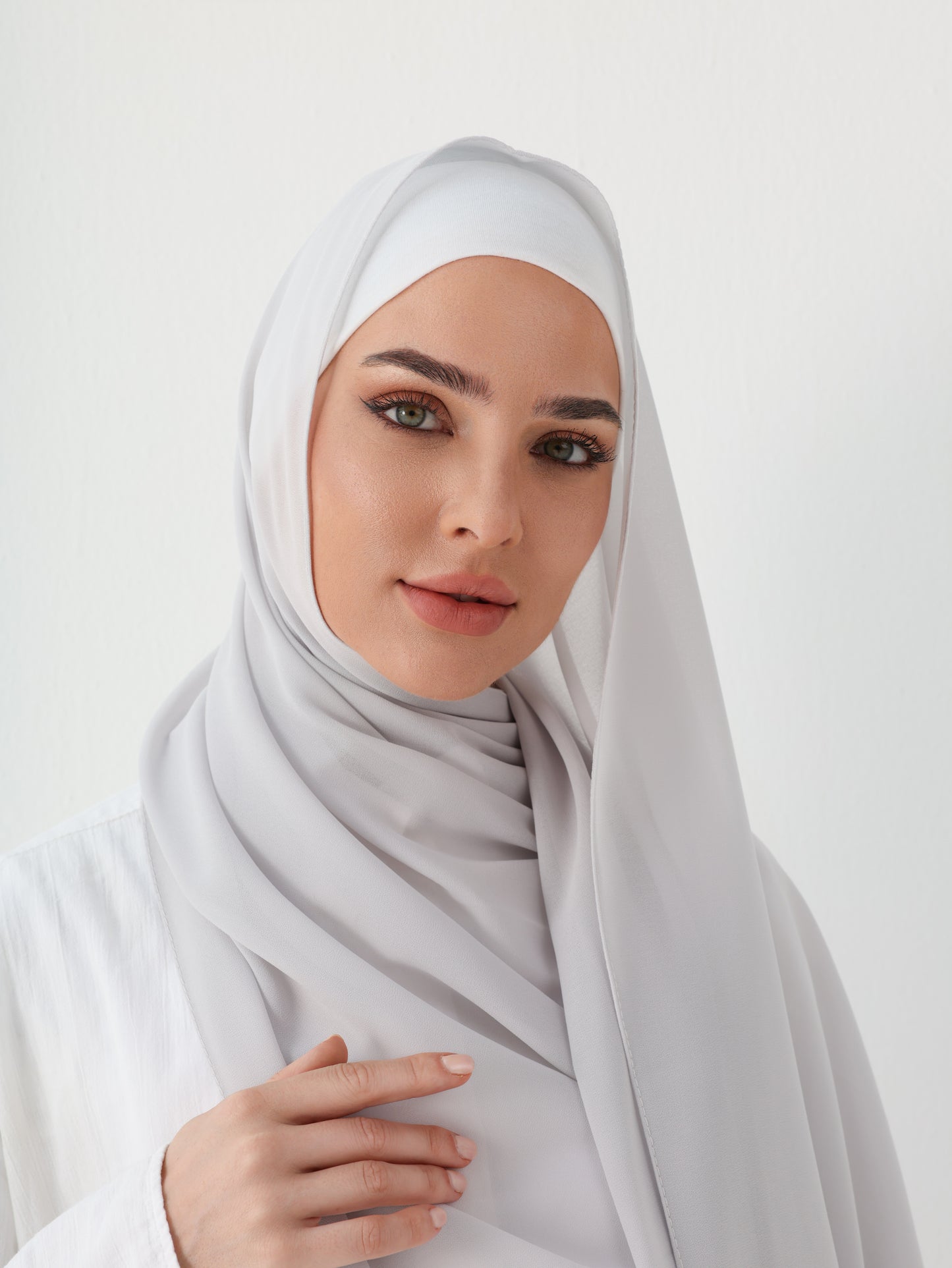 PREMIUM CHIFFON HIJAB - LIGHT GREY
