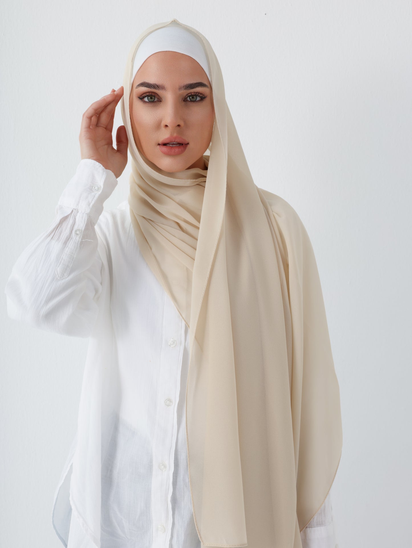 PREMIUM CHIFFON HIJAB - CREAM