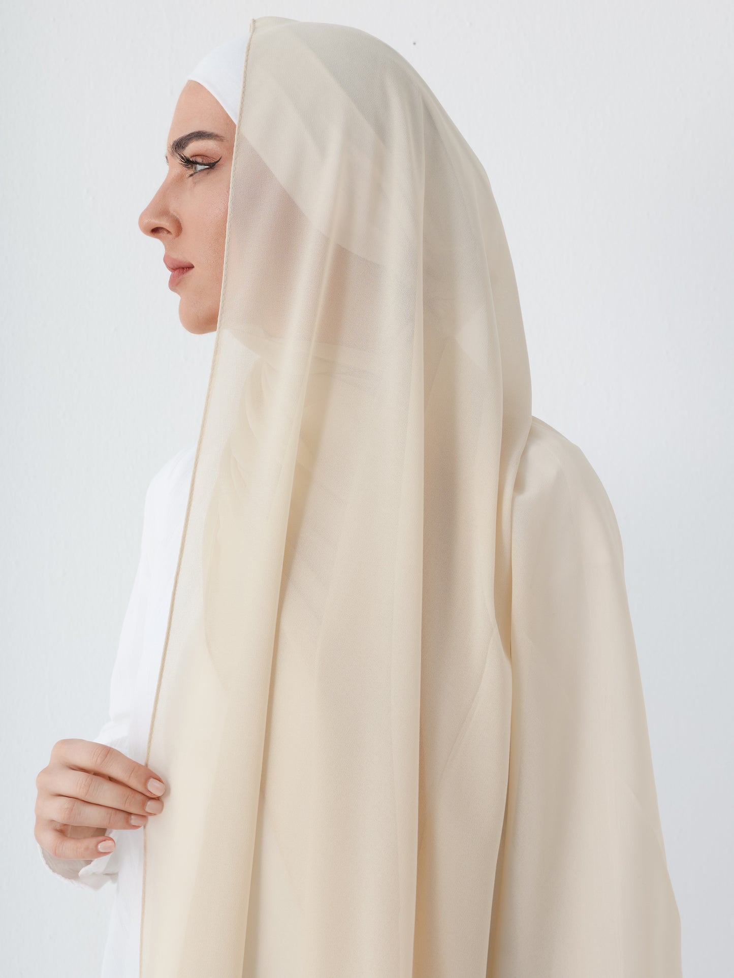 PREMIUM CHIFFON HIJAB - CREAM