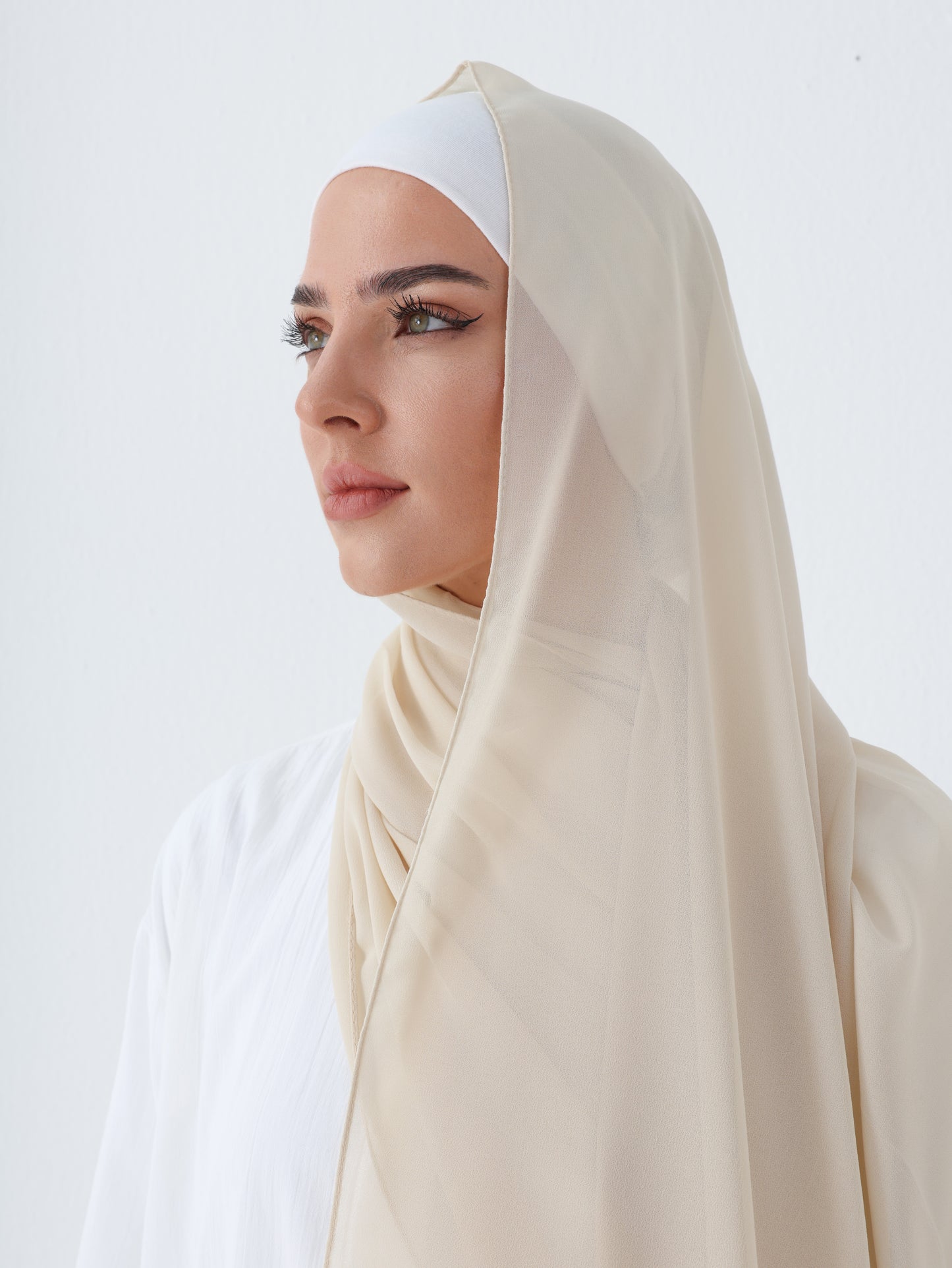 PREMIUM CHIFFON HIJAB - CREAM