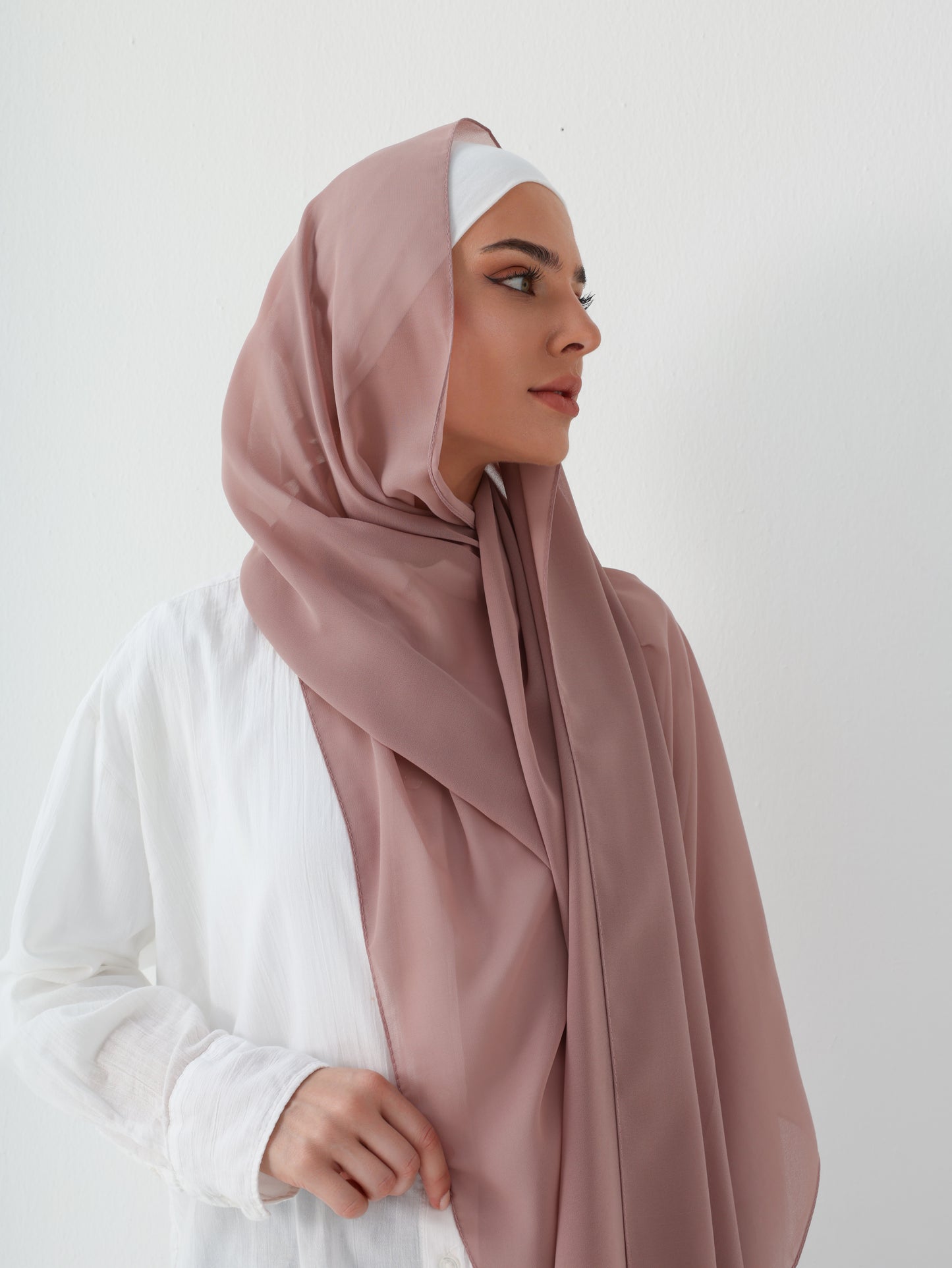 PREMIUM CHIFFON HIJAB - ROSE DUST