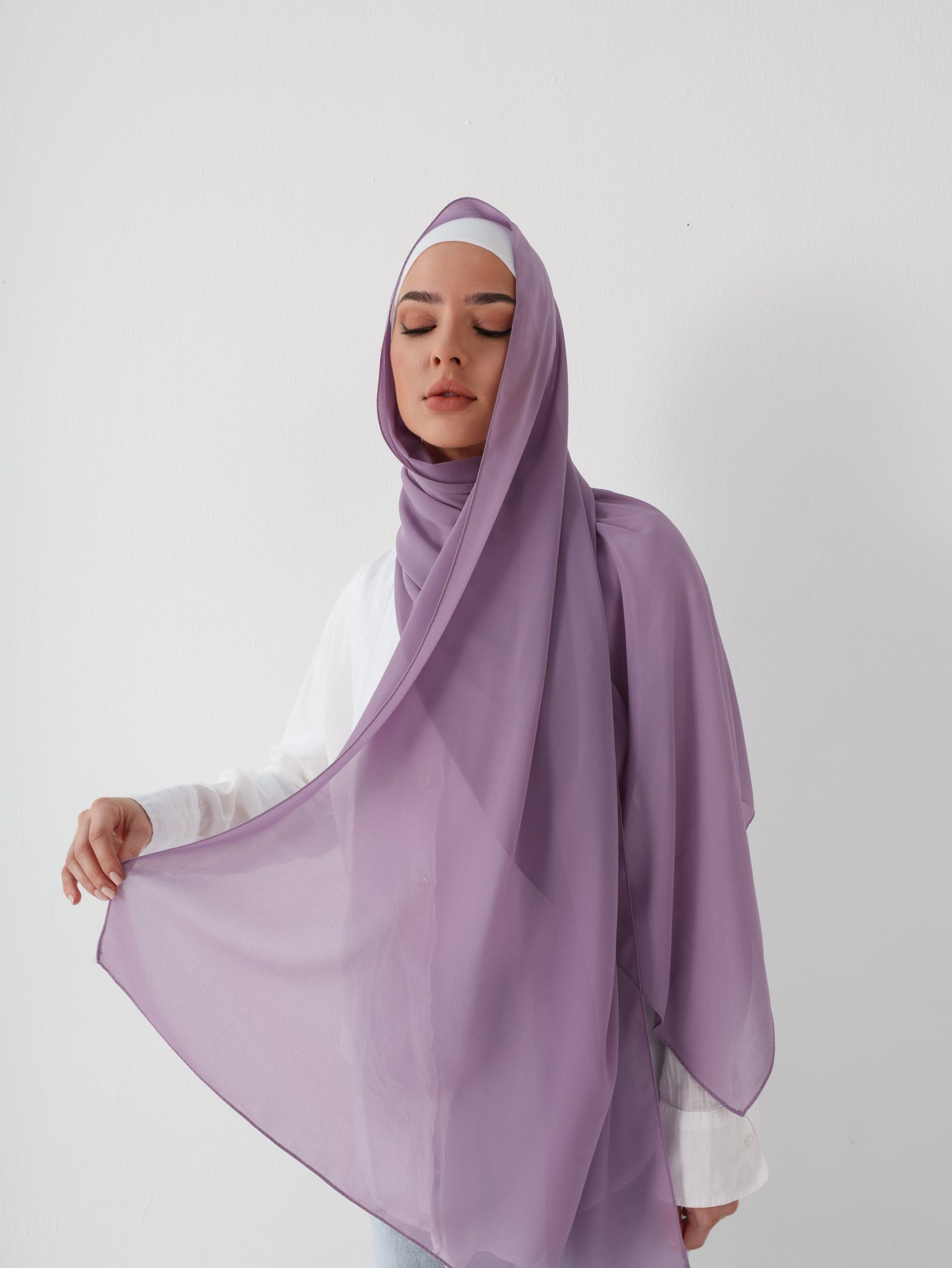 PREMIUM CHIFFON HIJAB - ORCHID