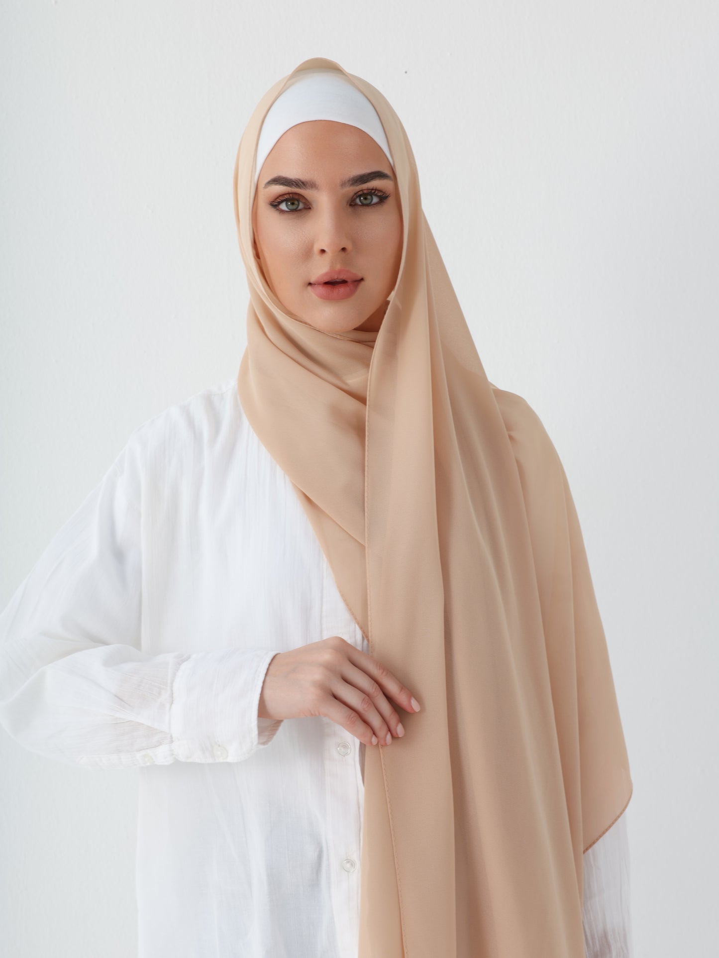 PREMIUM CHIFFON HIJAB - BISCUIT