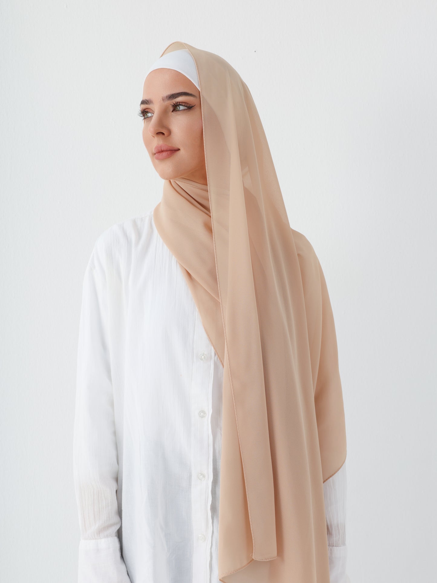 PREMIUM CHIFFON HIJAB - BISCUIT