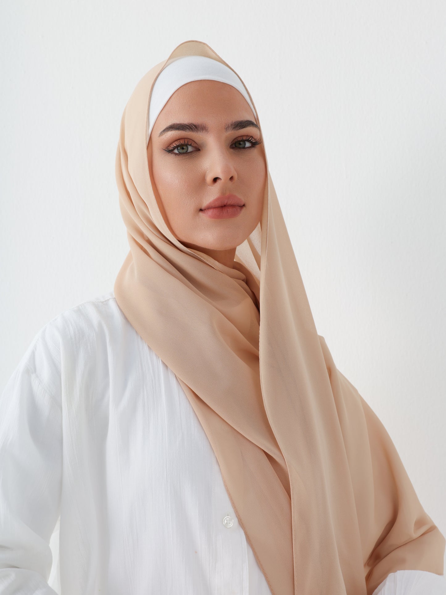 PREMIUM CHIFFON HIJAB - BISCUIT