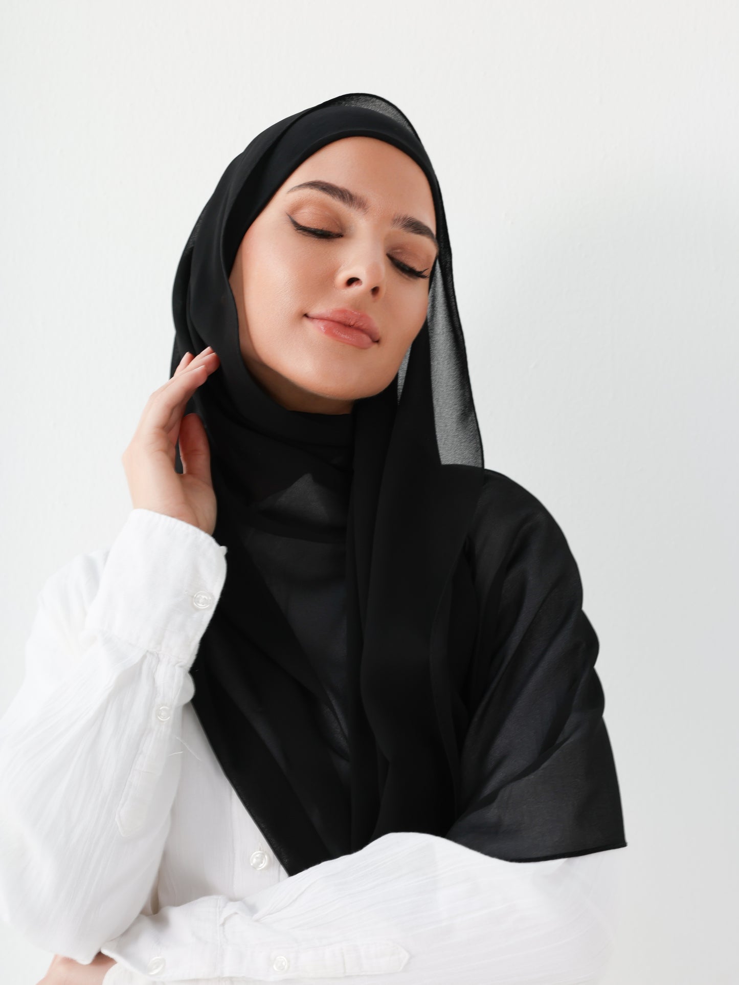 PREMIUM CHIFFON HIJAB - BLACK