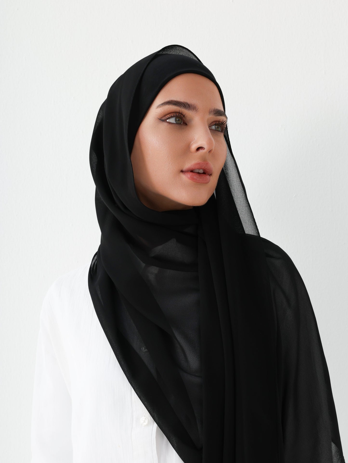 PREMIUM CHIFFON HIJAB - BLACK