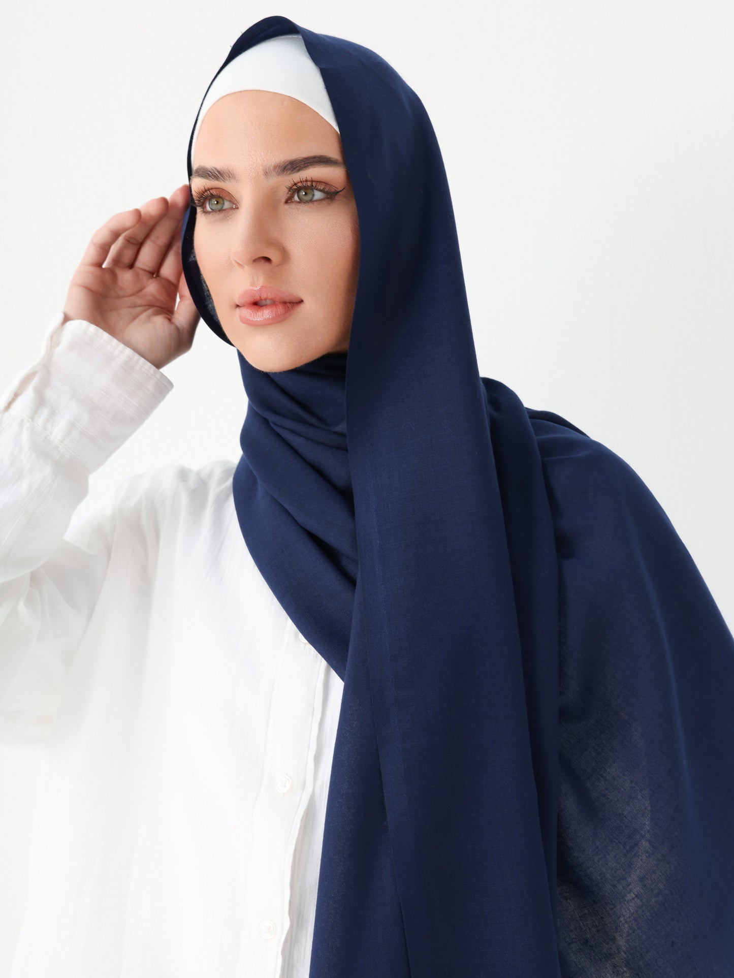 PREMIUM COTTON HIJAB - NAVY BLUE