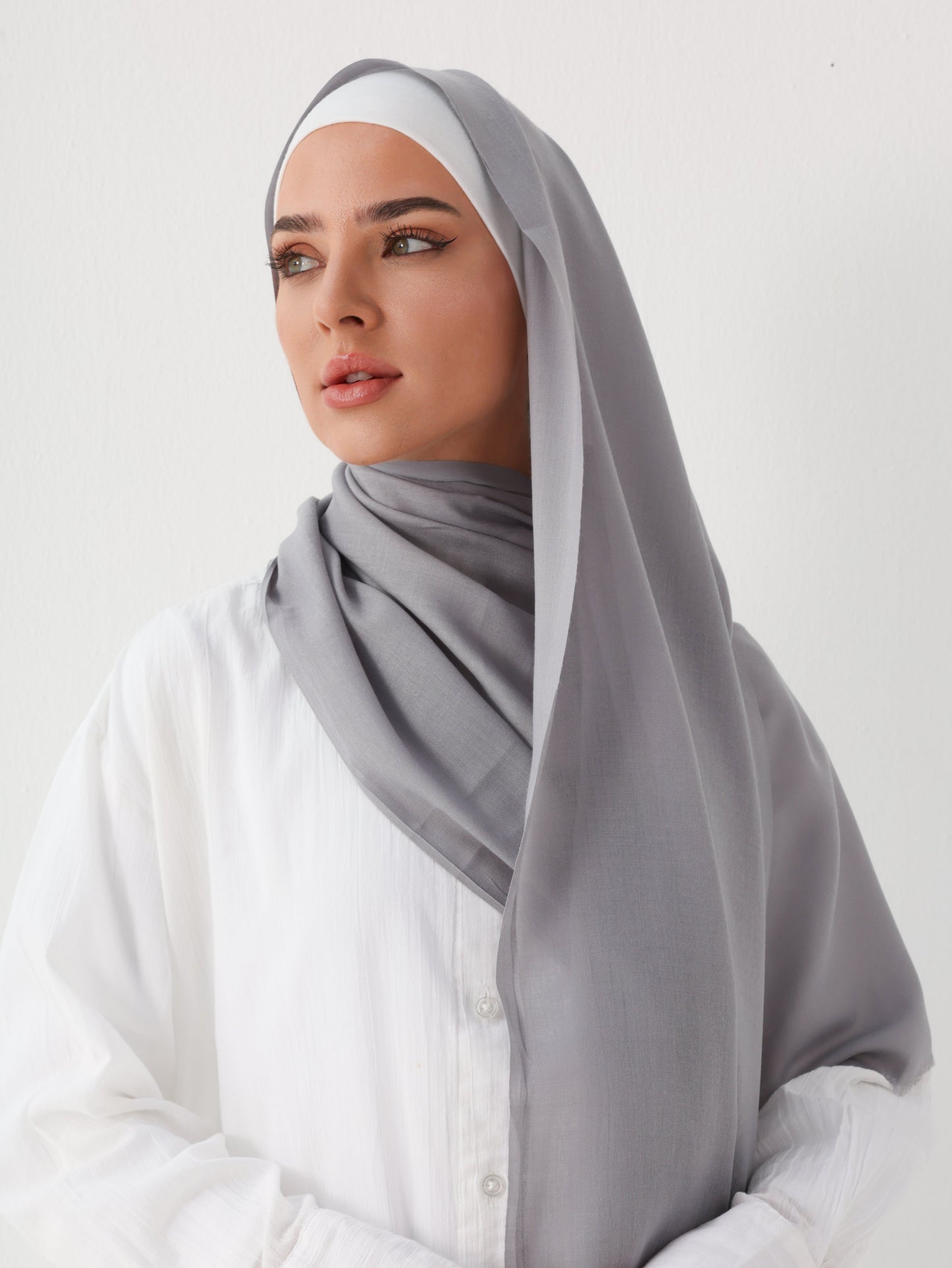 PREMIUM COTTON HIJAB - GREY