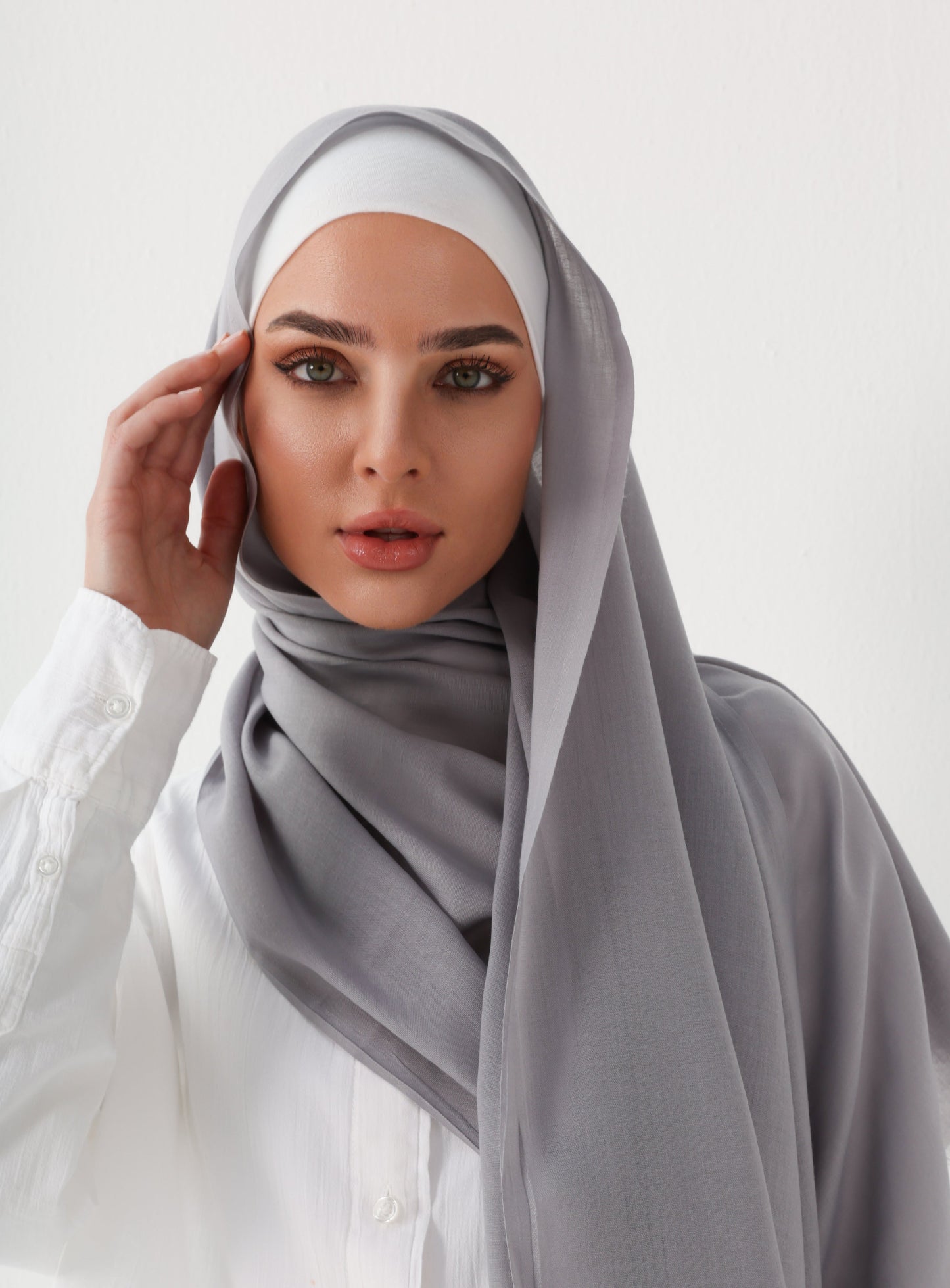 PREMIUM COTTON HIJAB - GREY