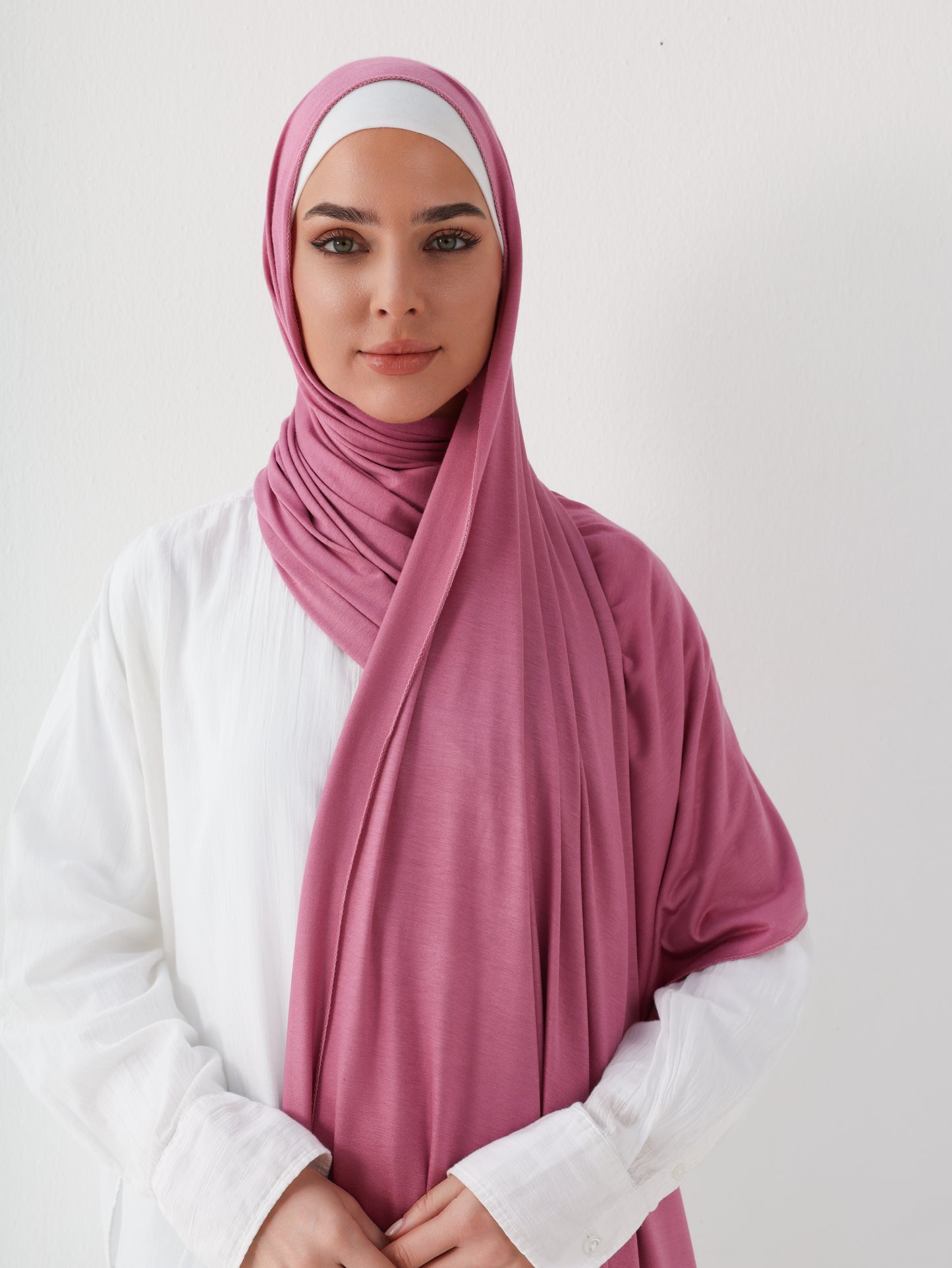 PREMIUM JERSEY HIJAB - PINK ROSE