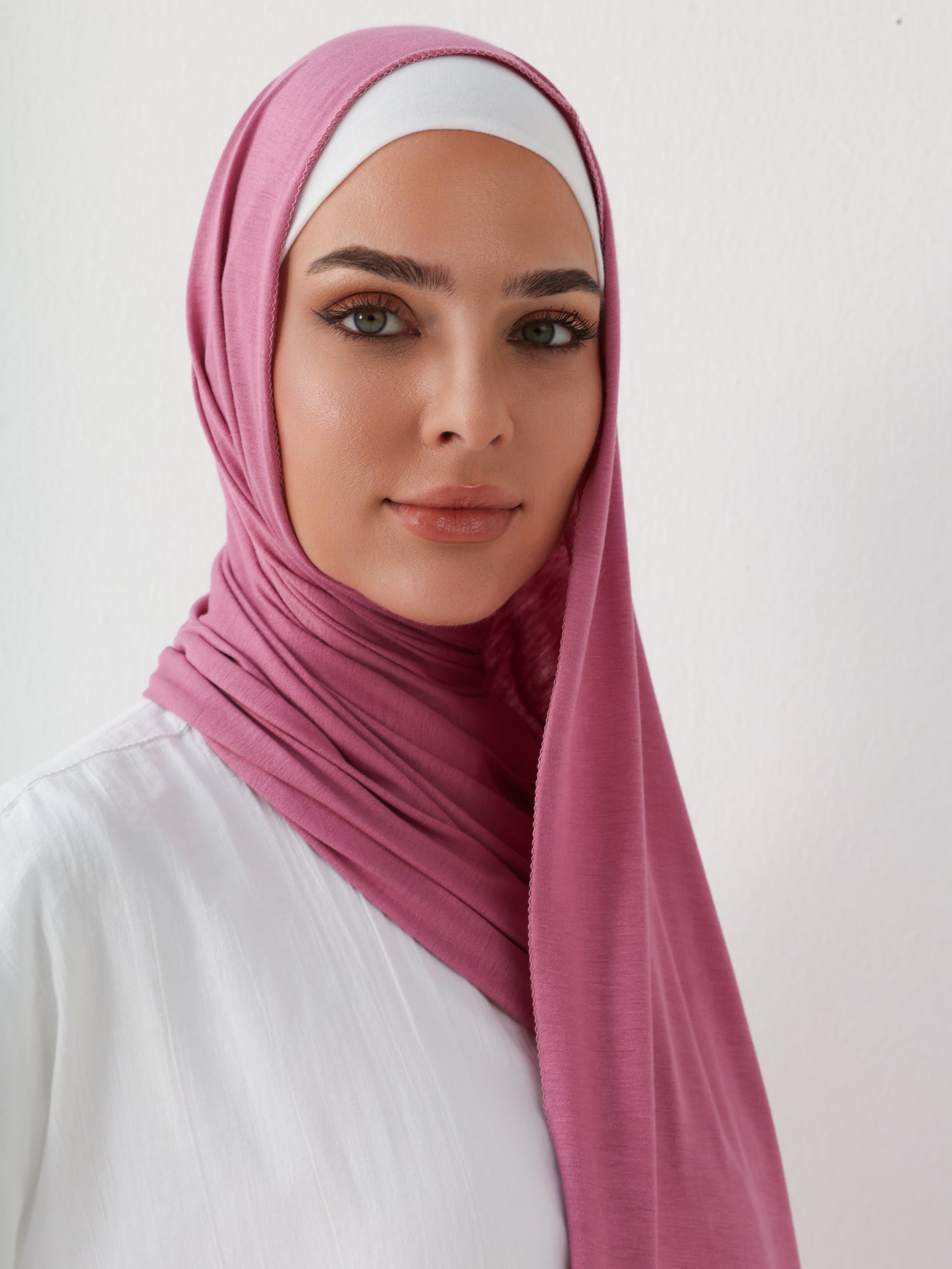 PREMIUM JERSEY HIJAB - PINK ROSE