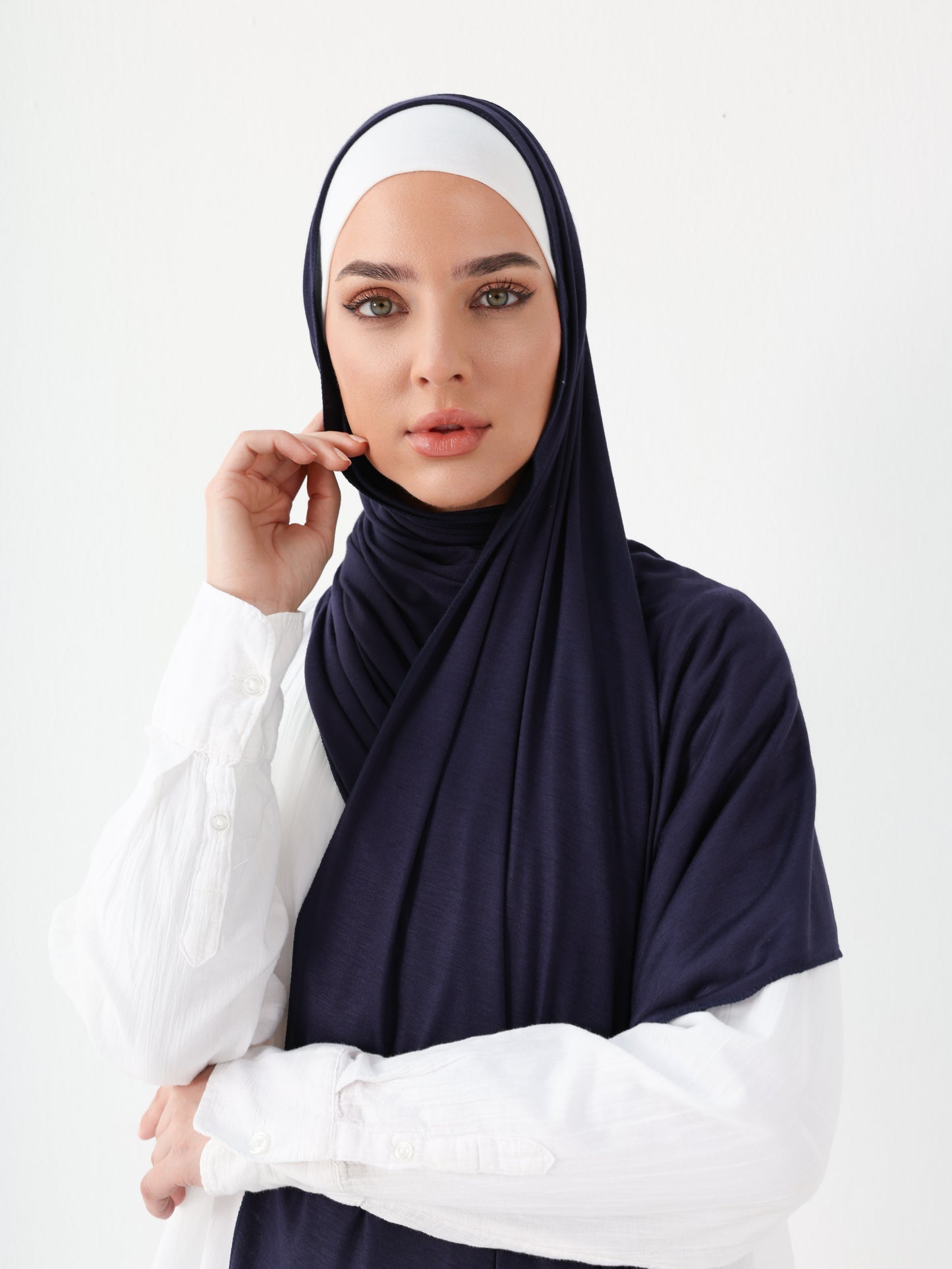 PREMIUM JERSEY HIJAB - NAVY BLUE