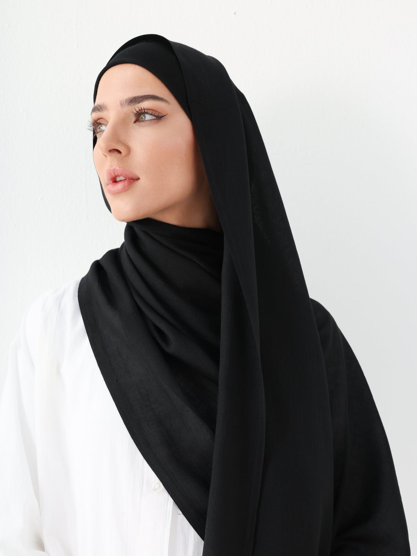 PREMIUM COTTON HIJAB - BLACK
