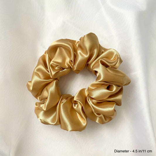 SILK SCRUNCHIE - GOLDEN