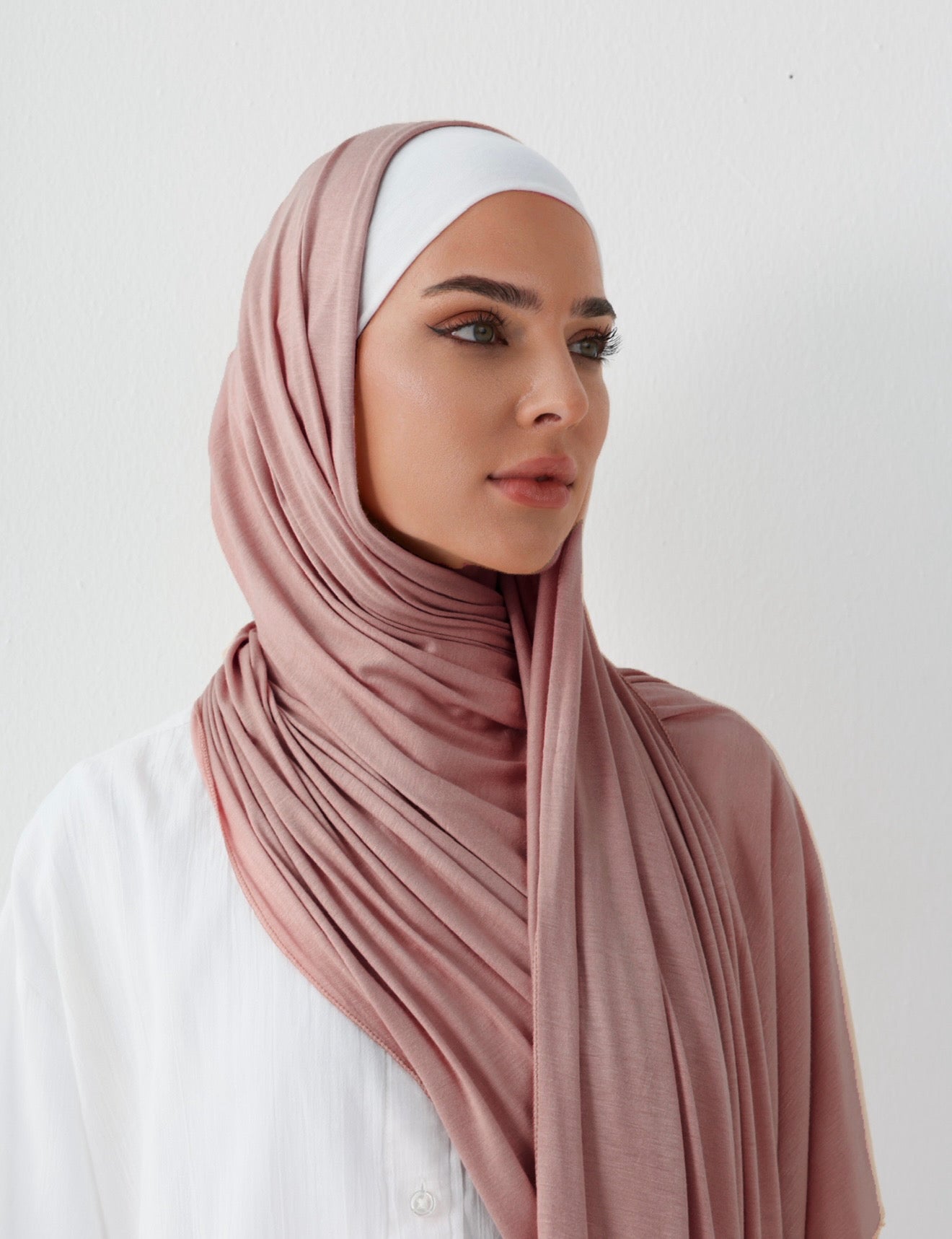 PREMIUM JERSEY HIJAB - NUDE PINK
