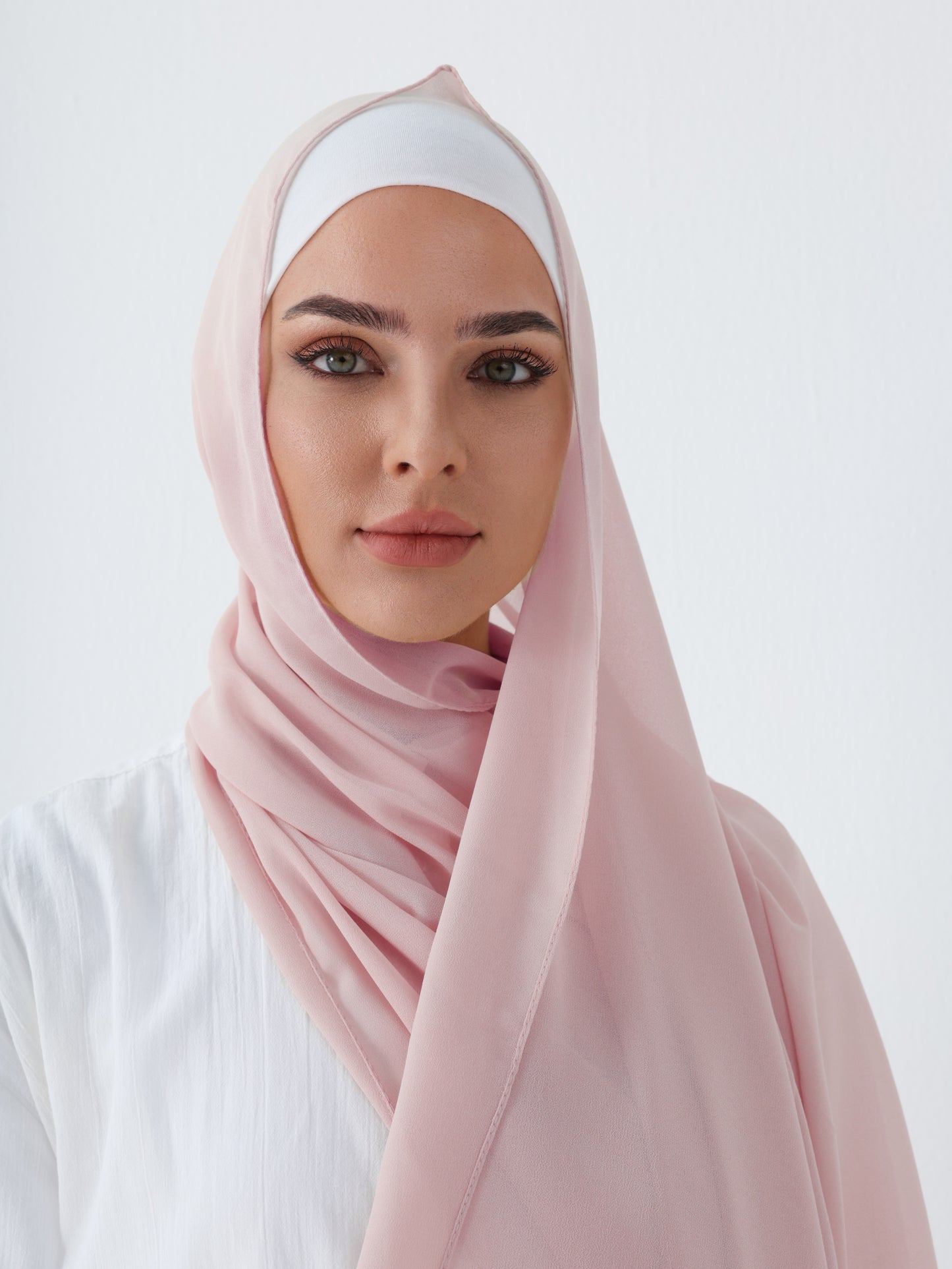 PREMIUM CHIFFON HIJAB - POWDER PINK