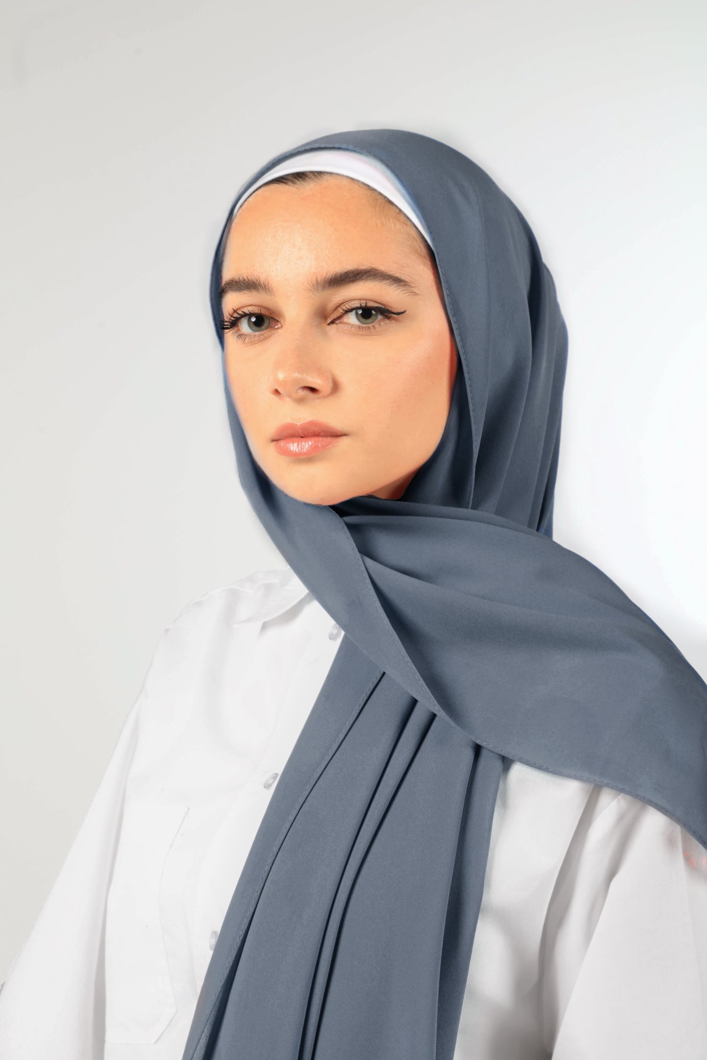 PREMIUM CHIFFON HIJAB - DARK GREY