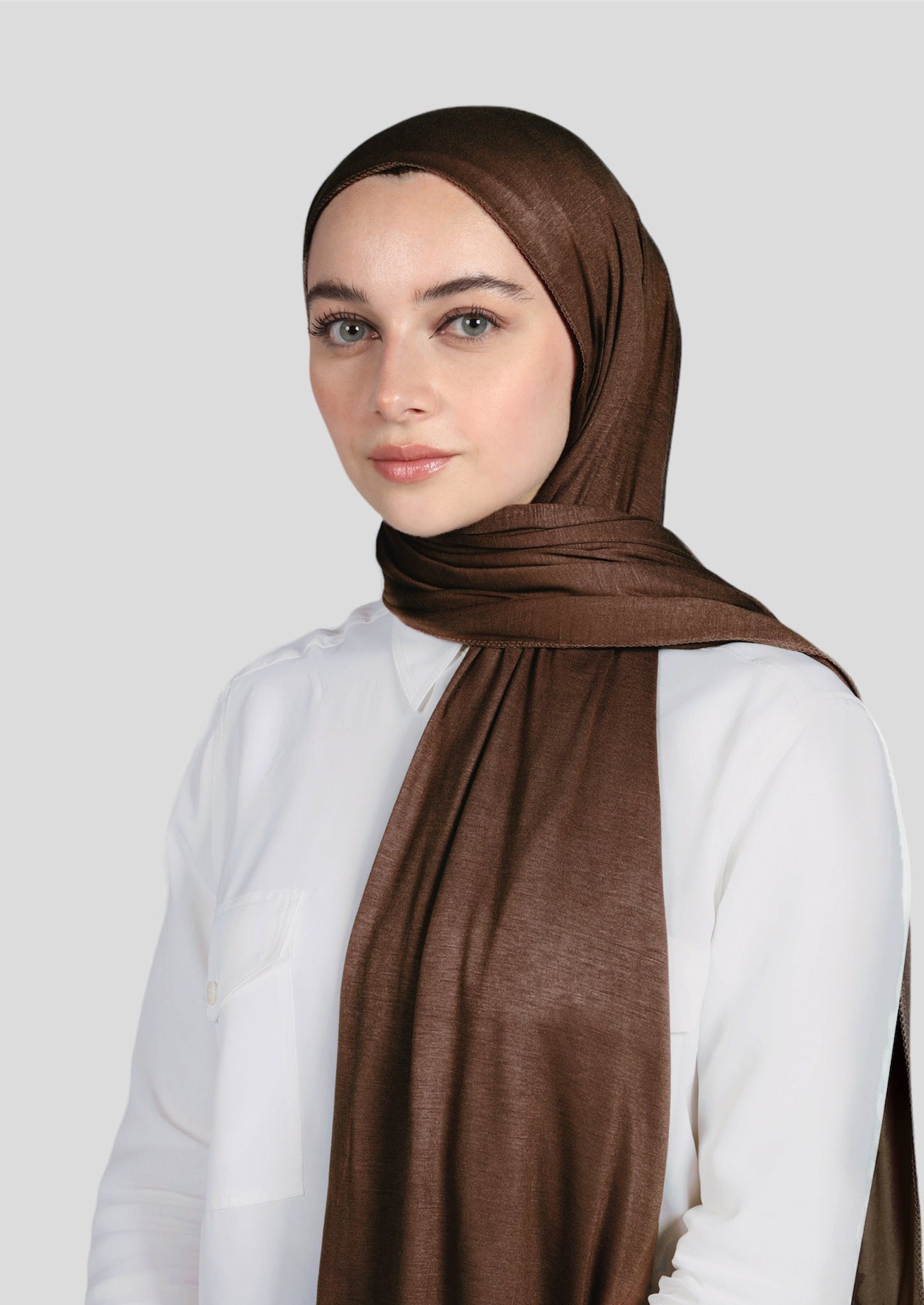 PREMIUM JERSEY HIJAB - COFFEE BROWN