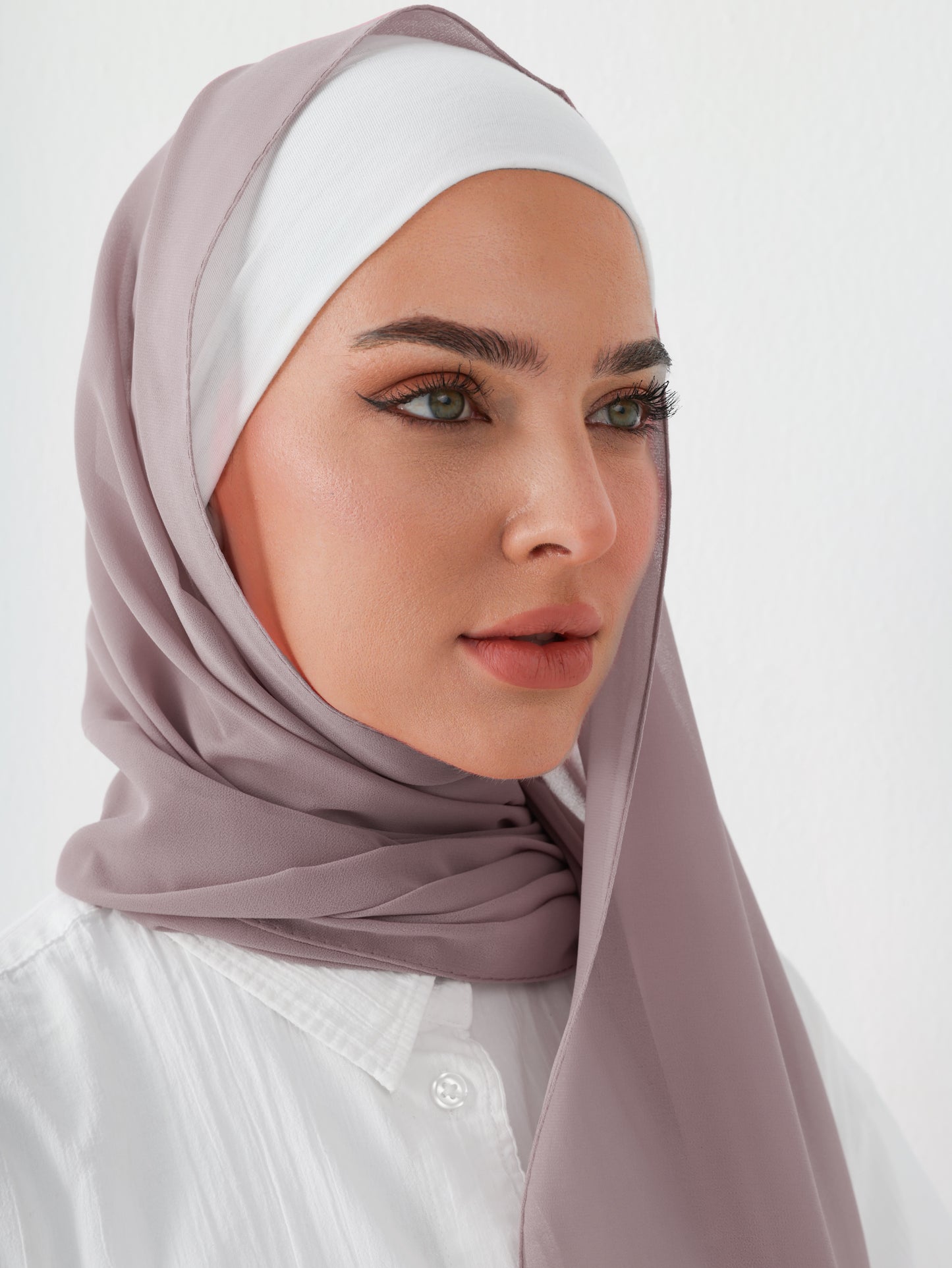 PREMIUM CHIFFON HIJAB - DUSTY COFFEE