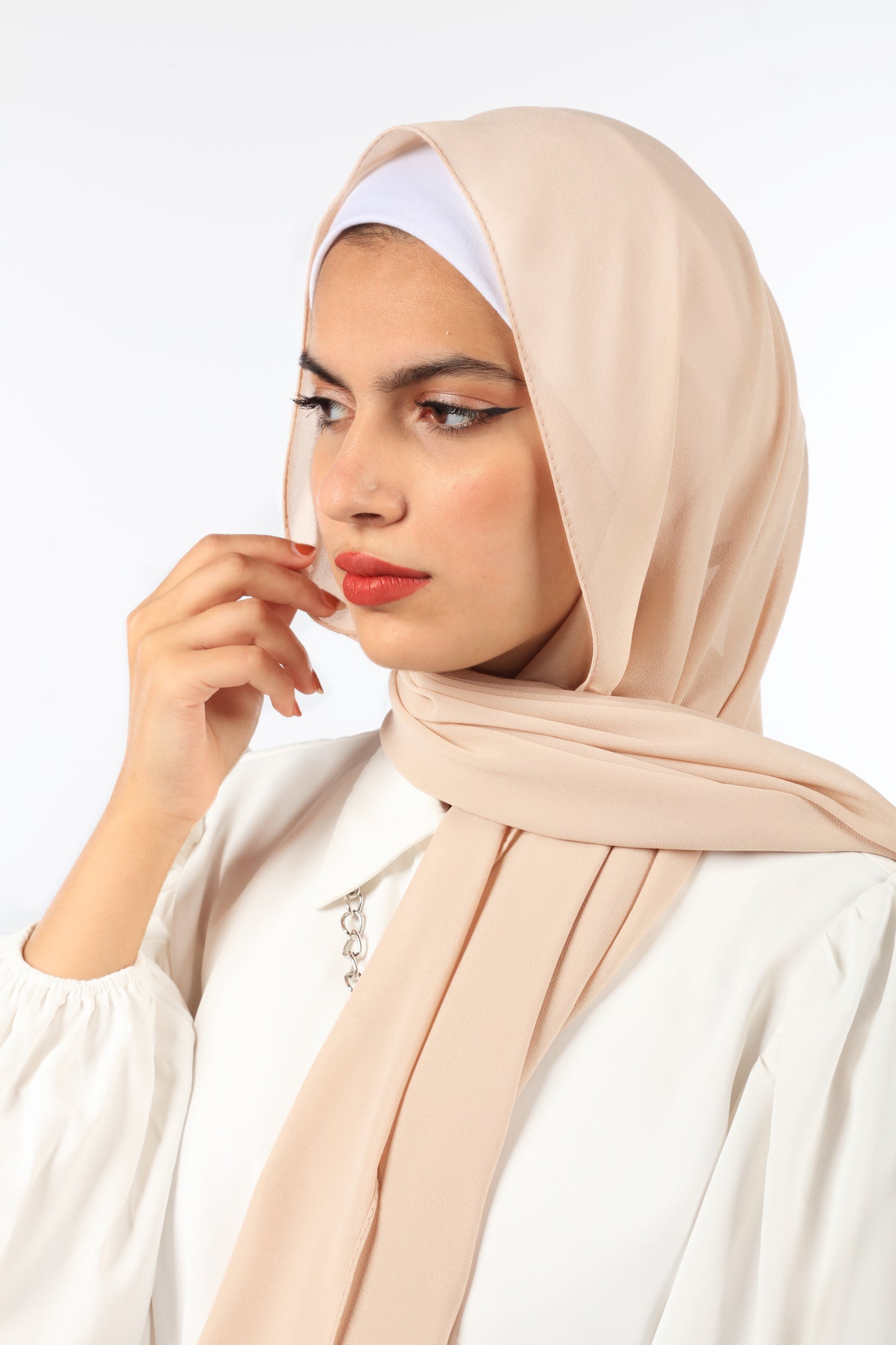 PREMIUM CHIFFON HIJAB - BISCUIT