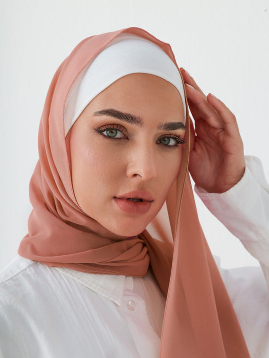 PREMIUM CHIFFON HIJAB - TERACOTTA