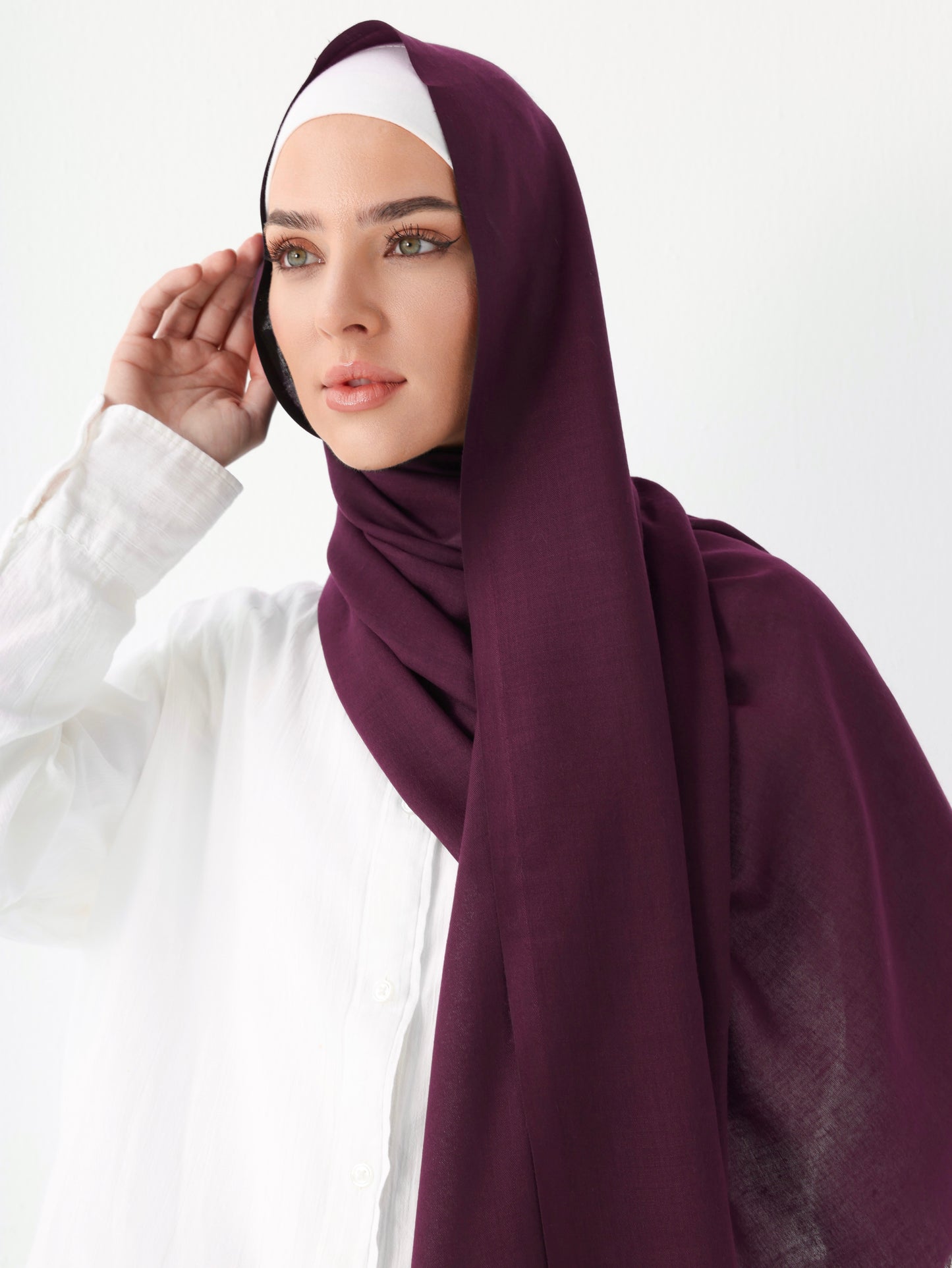 PREMIUM COTTON HIJAB - BOYSENBERRY