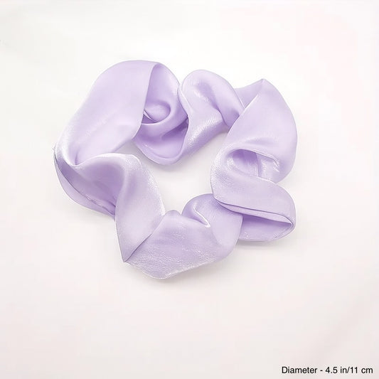 SHIMMER ORGANZA SCRUNCHIE - LILAC