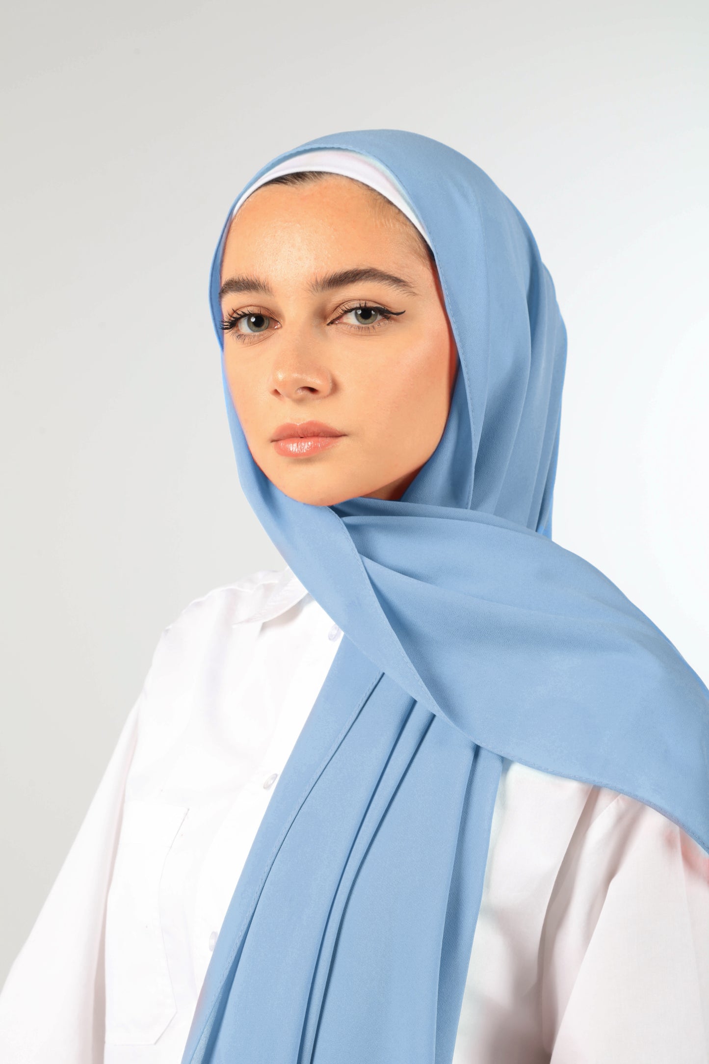 PREMIUM CHIFFON HIJAB - BABY BLUE