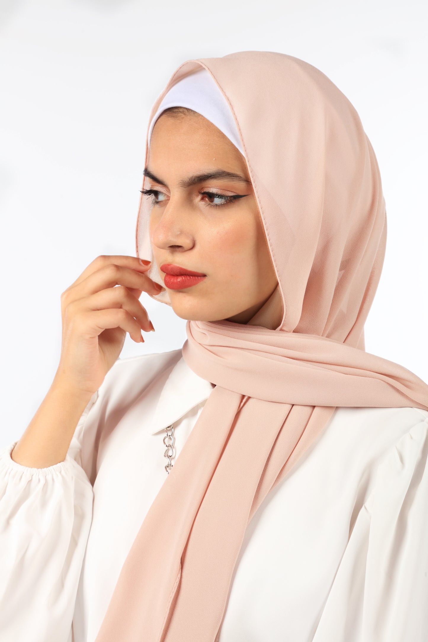 PREMIUM CHIFFON HIJAB - LIGHT SALMON
