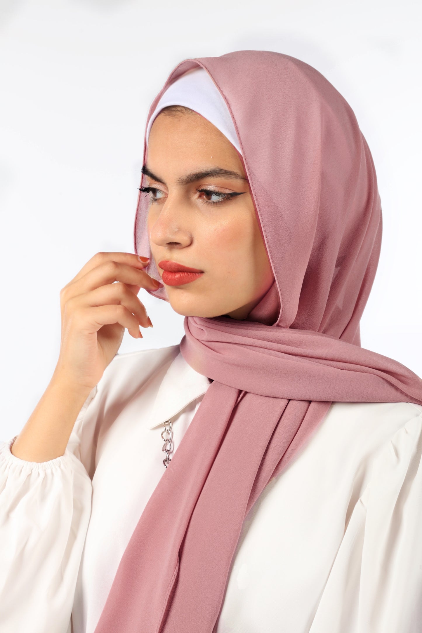 PREMIUM CHIFFON HIJAB - PASTEL PEACH