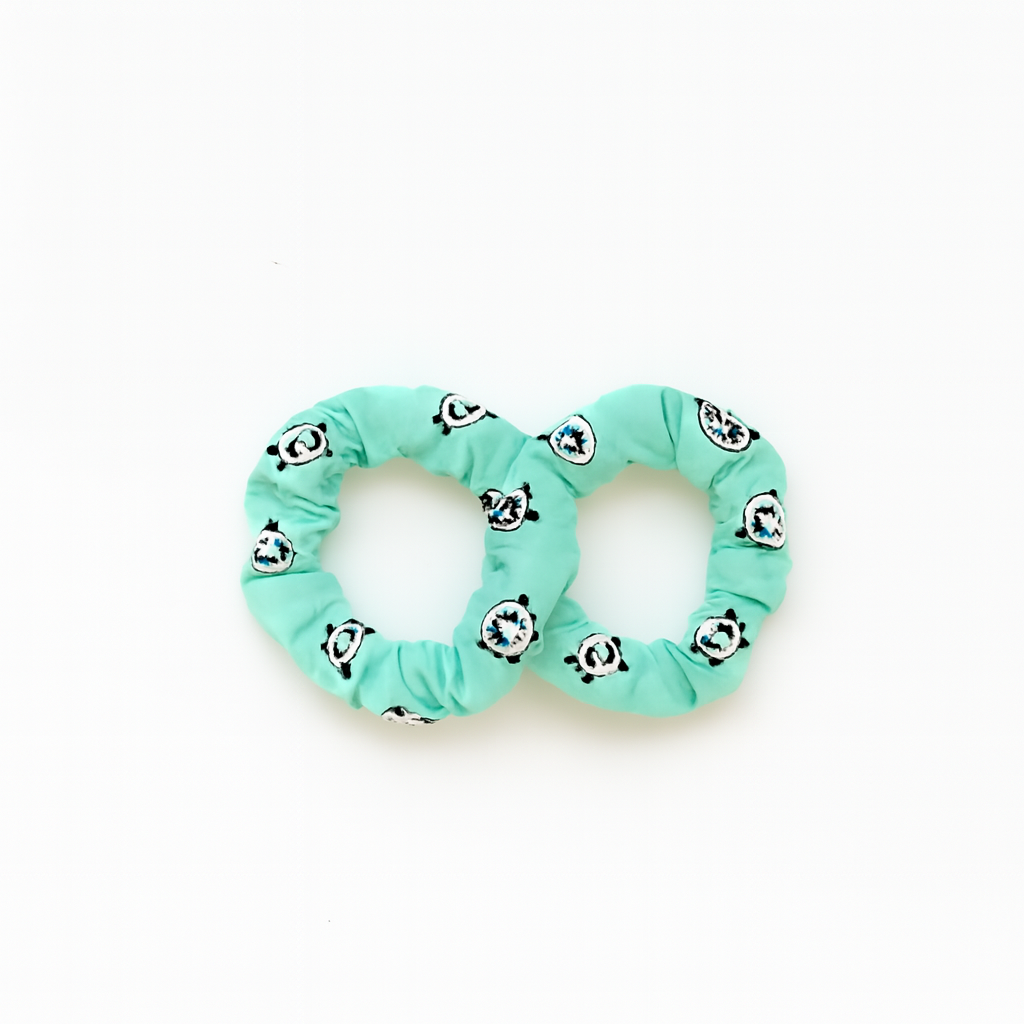 2 PCS PANDA PAW HAIR BANDS - GREEN
