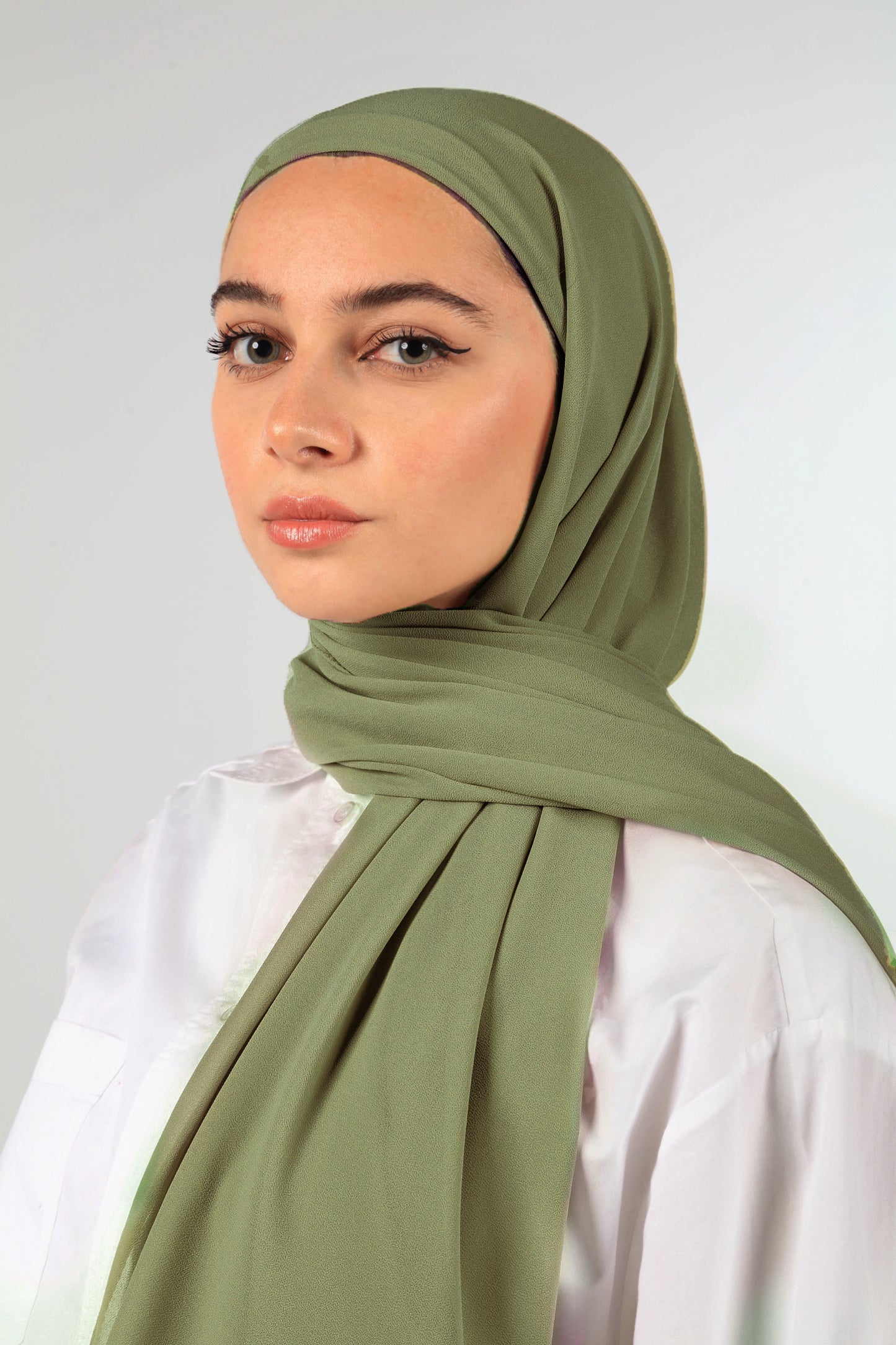 INSTANT CHIFFON HIJAB - PASTEL GREEN