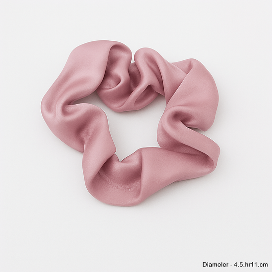 SHIMMER ORGANZA SCRUNCHIE - PEACH