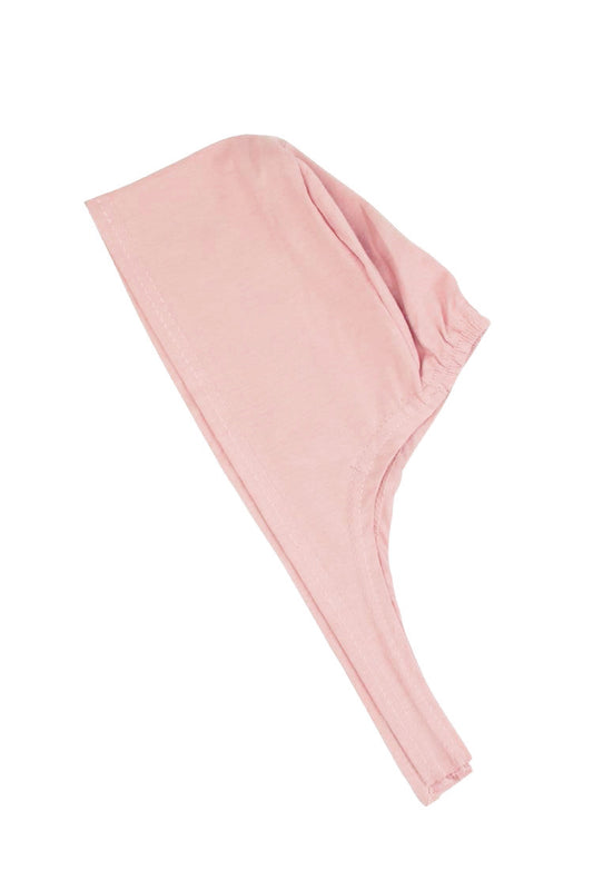 PURE COTTON TIE-BACK UNDERCAP - LIGHT PINK