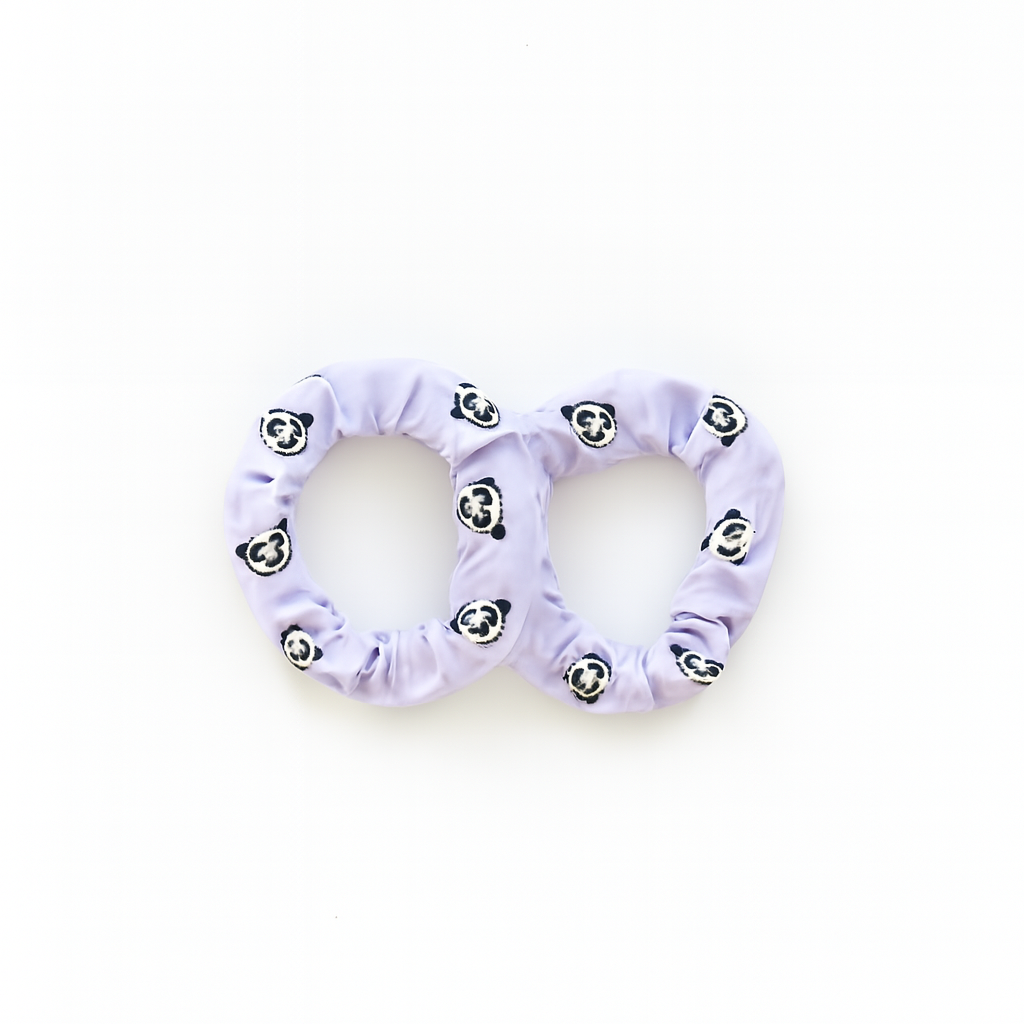 2 PCS PANDA PAW HAIR BANDS - LAVENDER